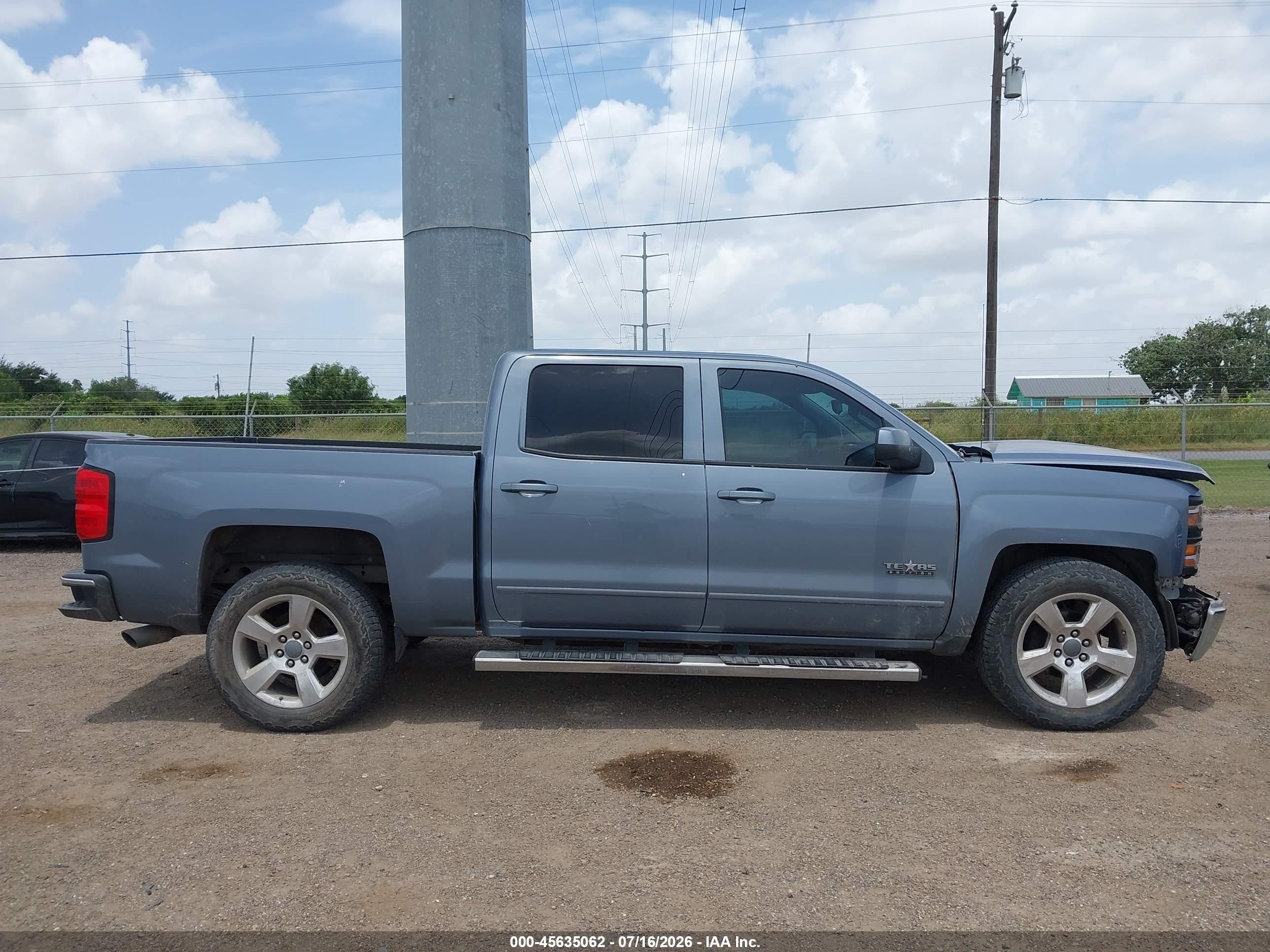 2015 Chevrolet Silverado 1500 Lt Синий vin: 3GCPCREC9FG315316