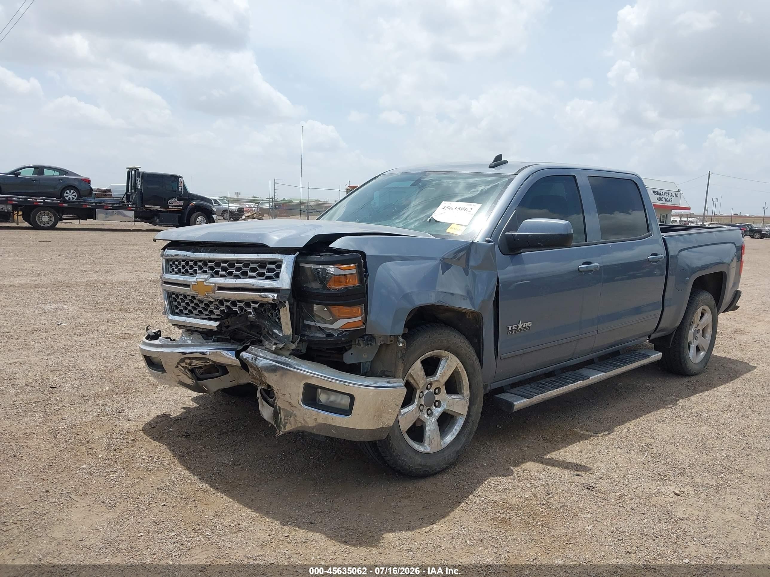 2015 Chevrolet Silverado 1500 Lt Синий vin: 3GCPCREC9FG315316