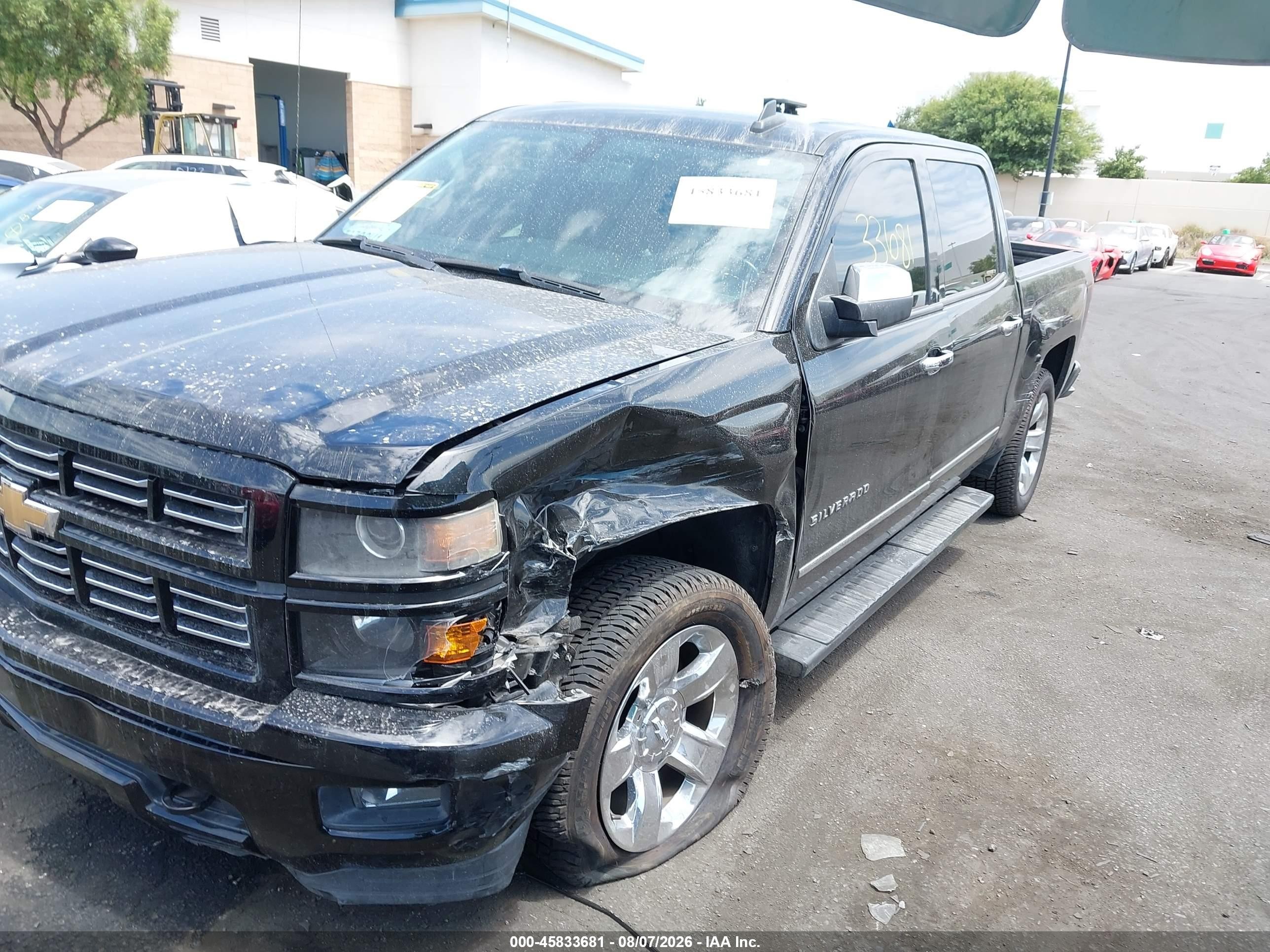 2015 Chevrolet Silverado 1500 Lt Black vin: 3GCPCREC9FG467208