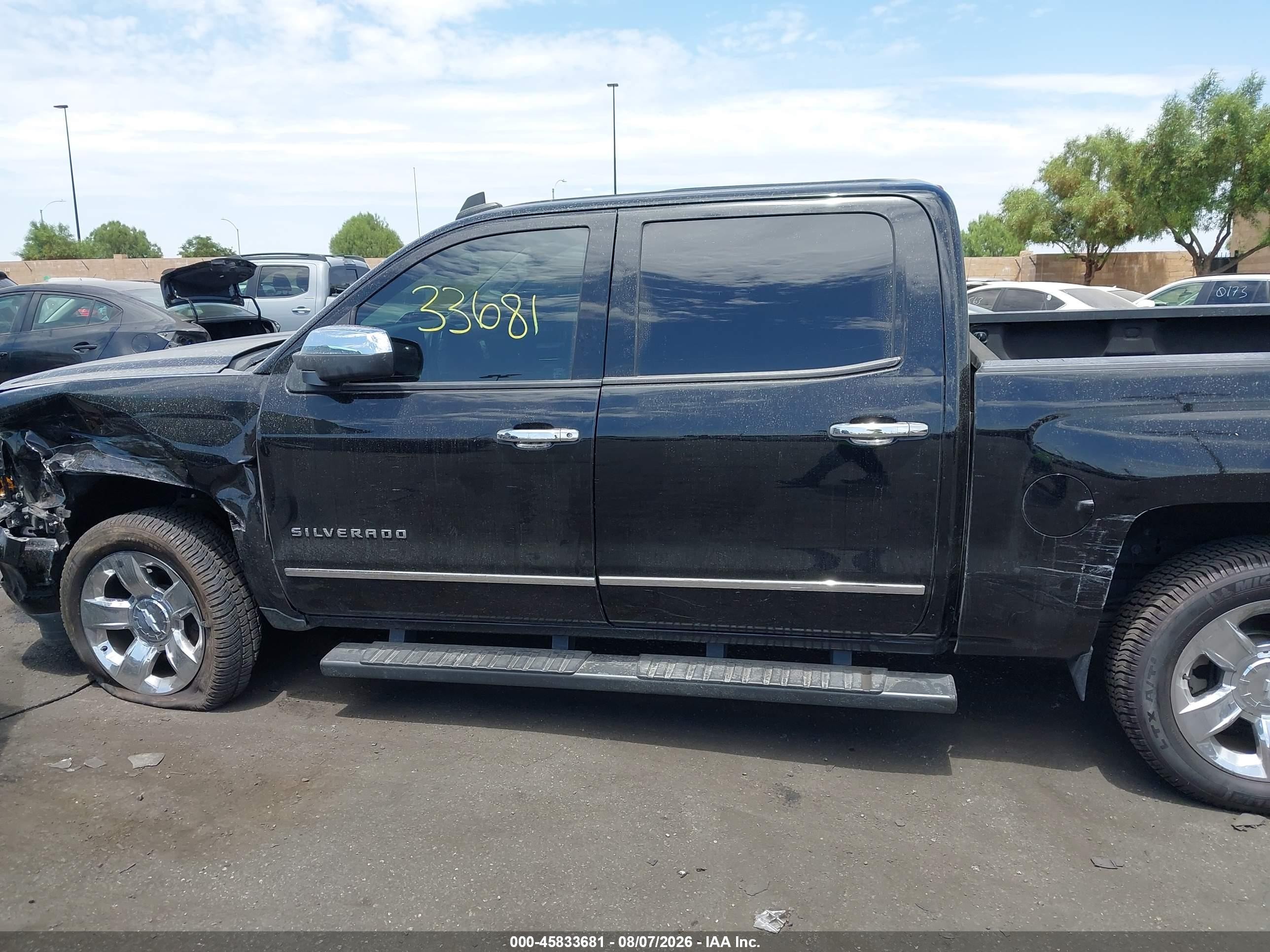 2015 Chevrolet Silverado 1500 Lt Black vin: 3GCPCREC9FG467208