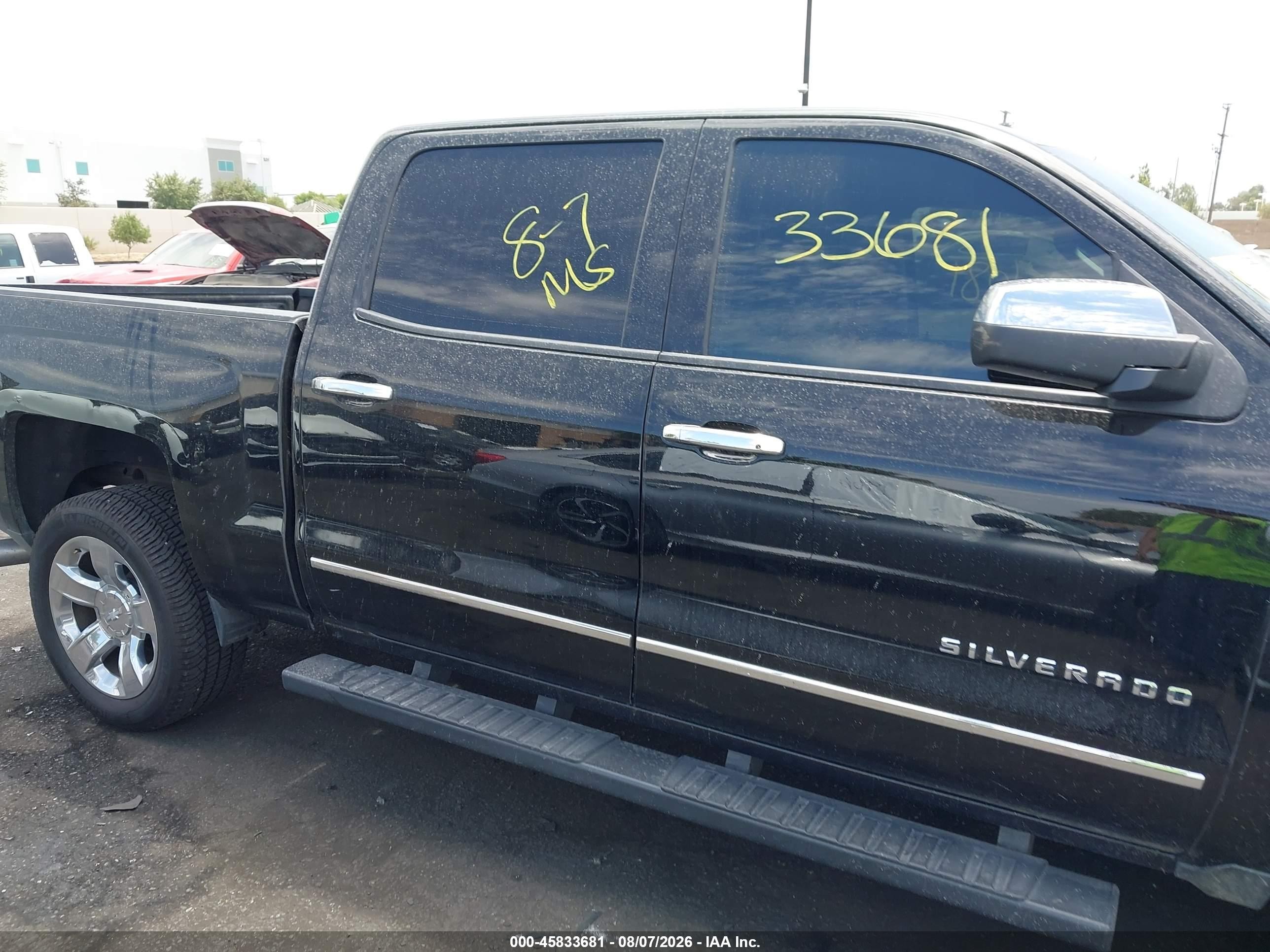 2015 Chevrolet Silverado 1500 Lt Black vin: 3GCPCREC9FG467208