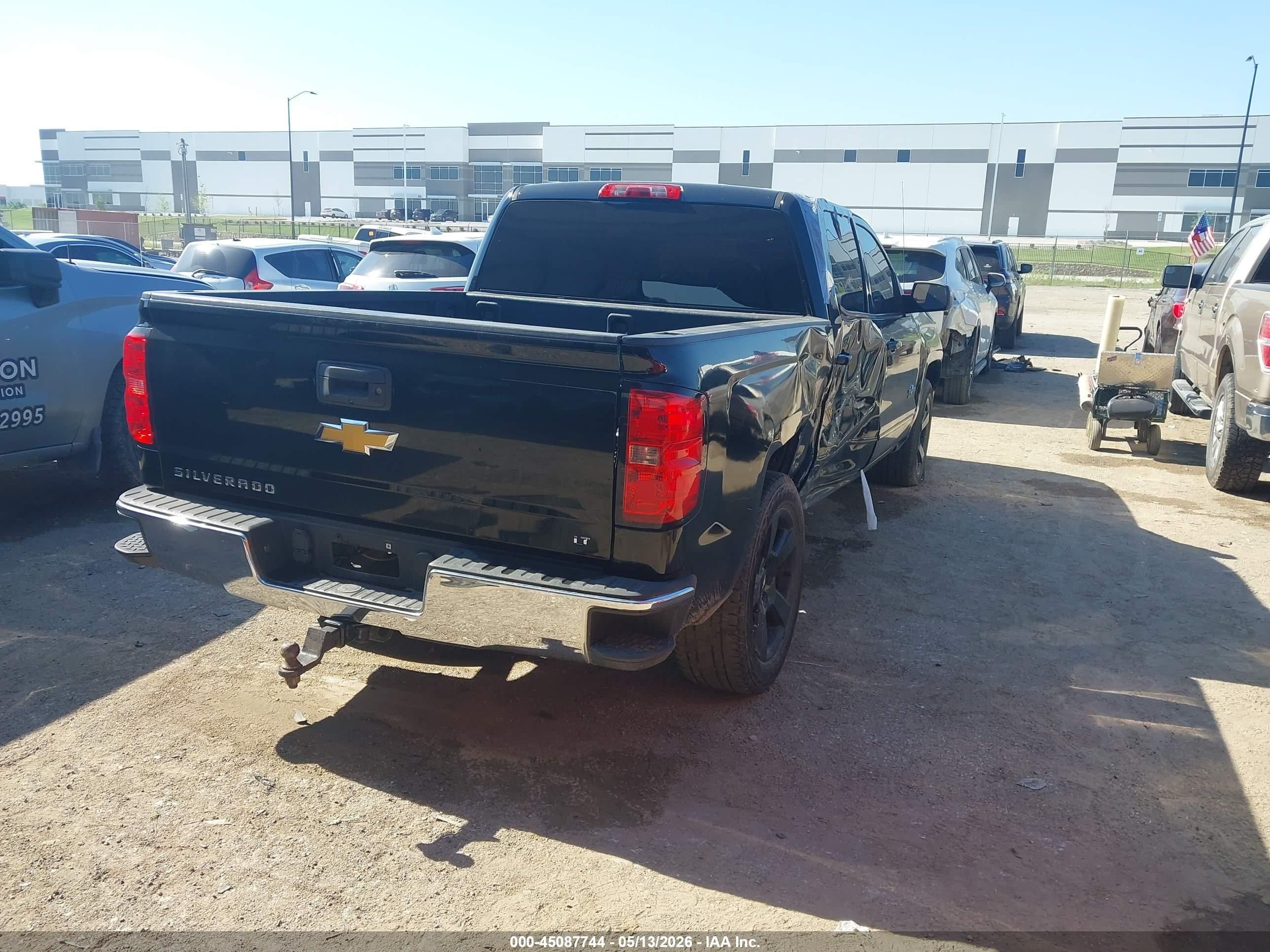 2015 Chevrolet Silverado 1500 1lt Black vin: 3GCPCREC9FG523146