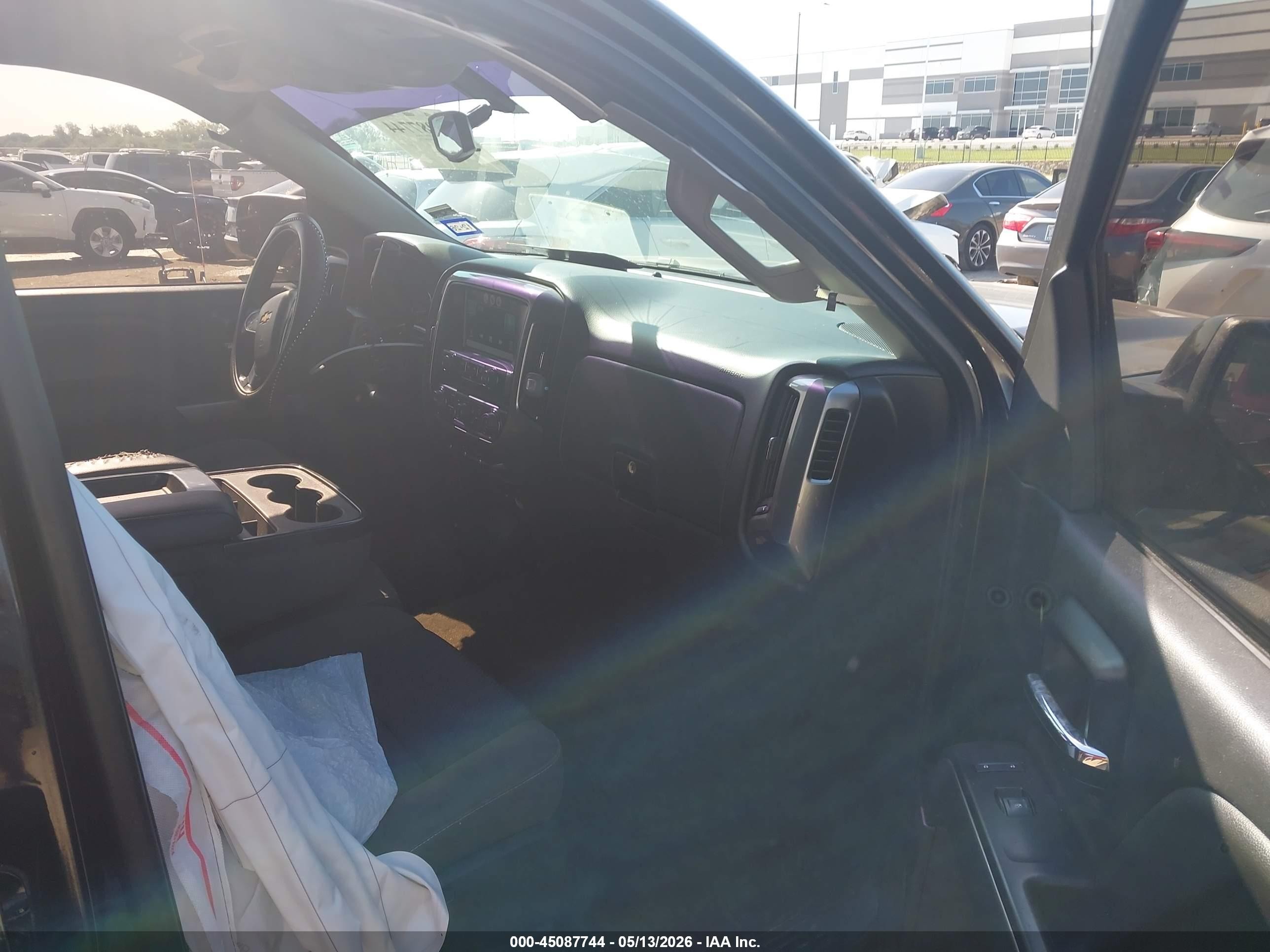 2015 Chevrolet Silverado 1500 1lt Black vin: 3GCPCREC9FG523146