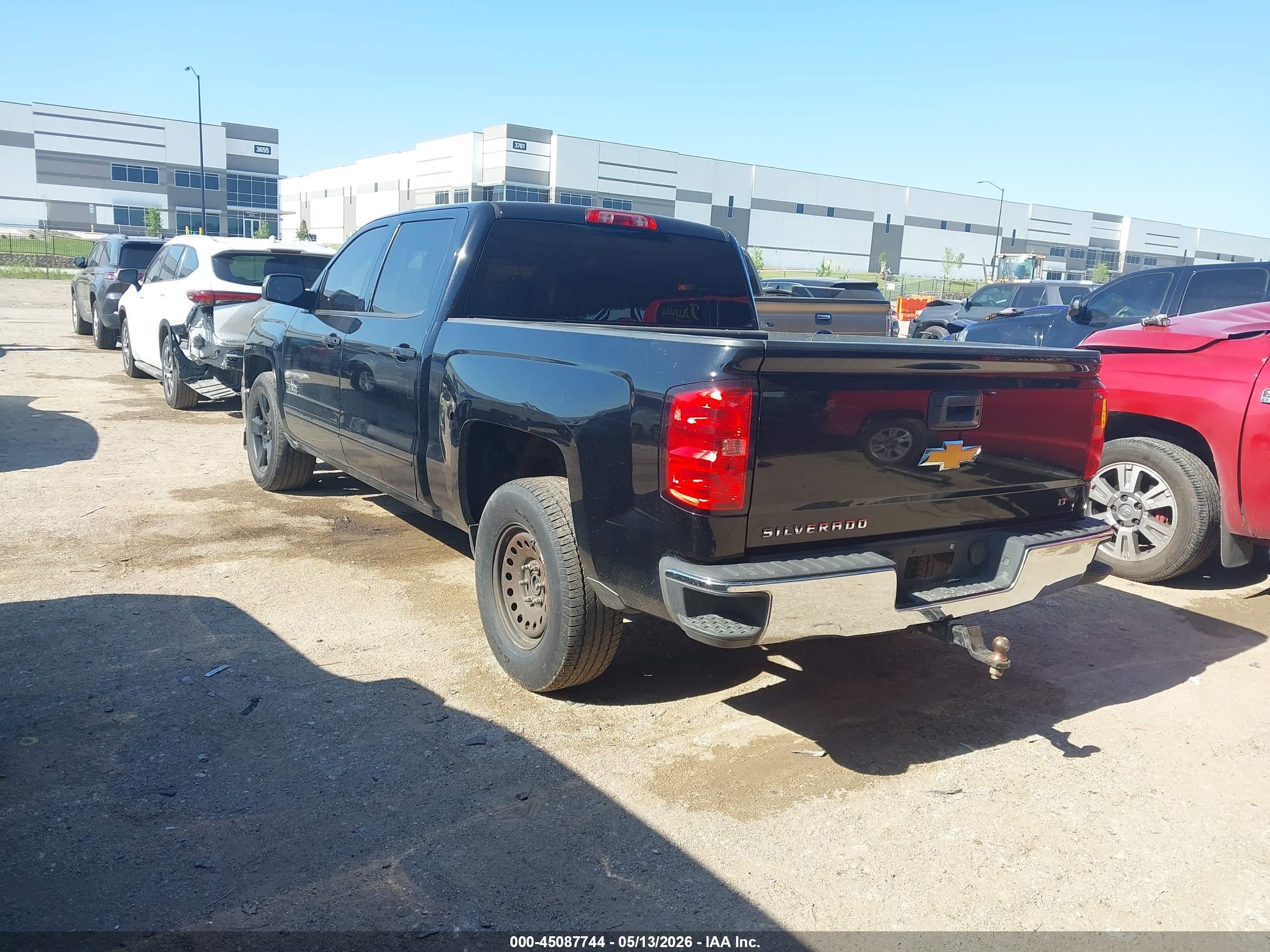 2015 Chevrolet Silverado 1500 1lt Black vin: 3GCPCREC9FG523146