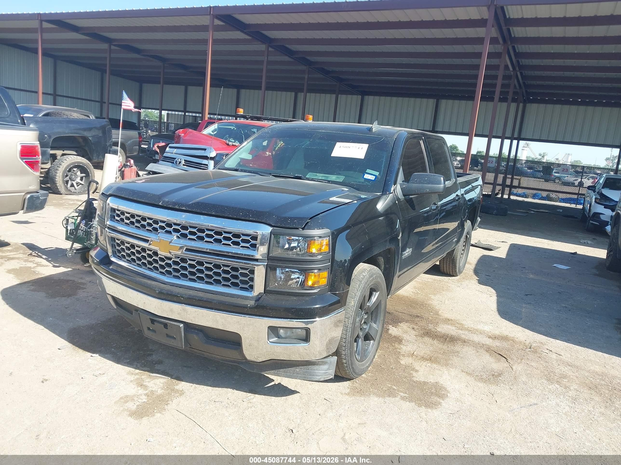2015 Chevrolet Silverado 1500 1lt Black vin: 3GCPCREC9FG523146