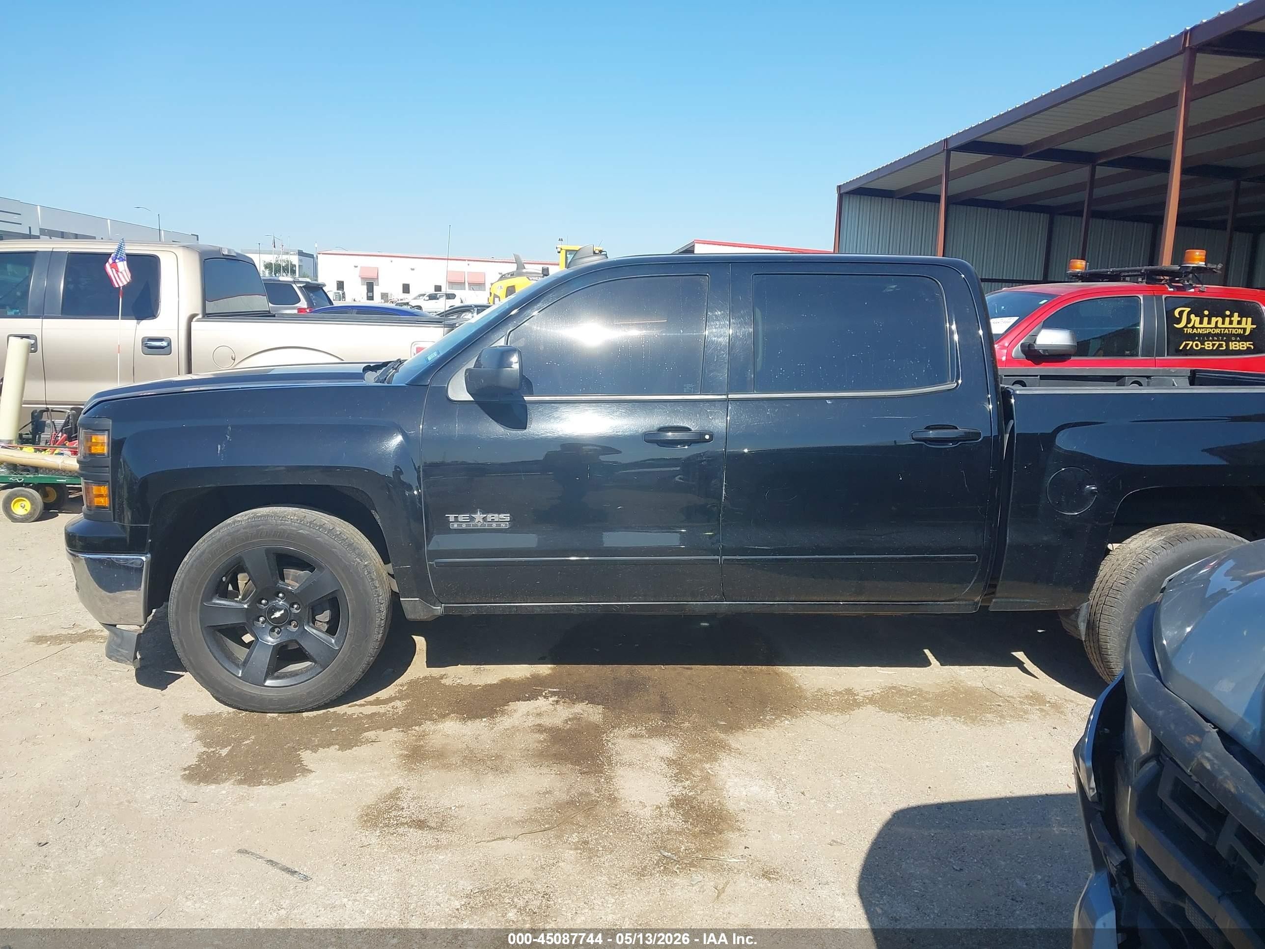 2015 Chevrolet Silverado 1500 1lt Black vin: 3GCPCREC9FG523146
