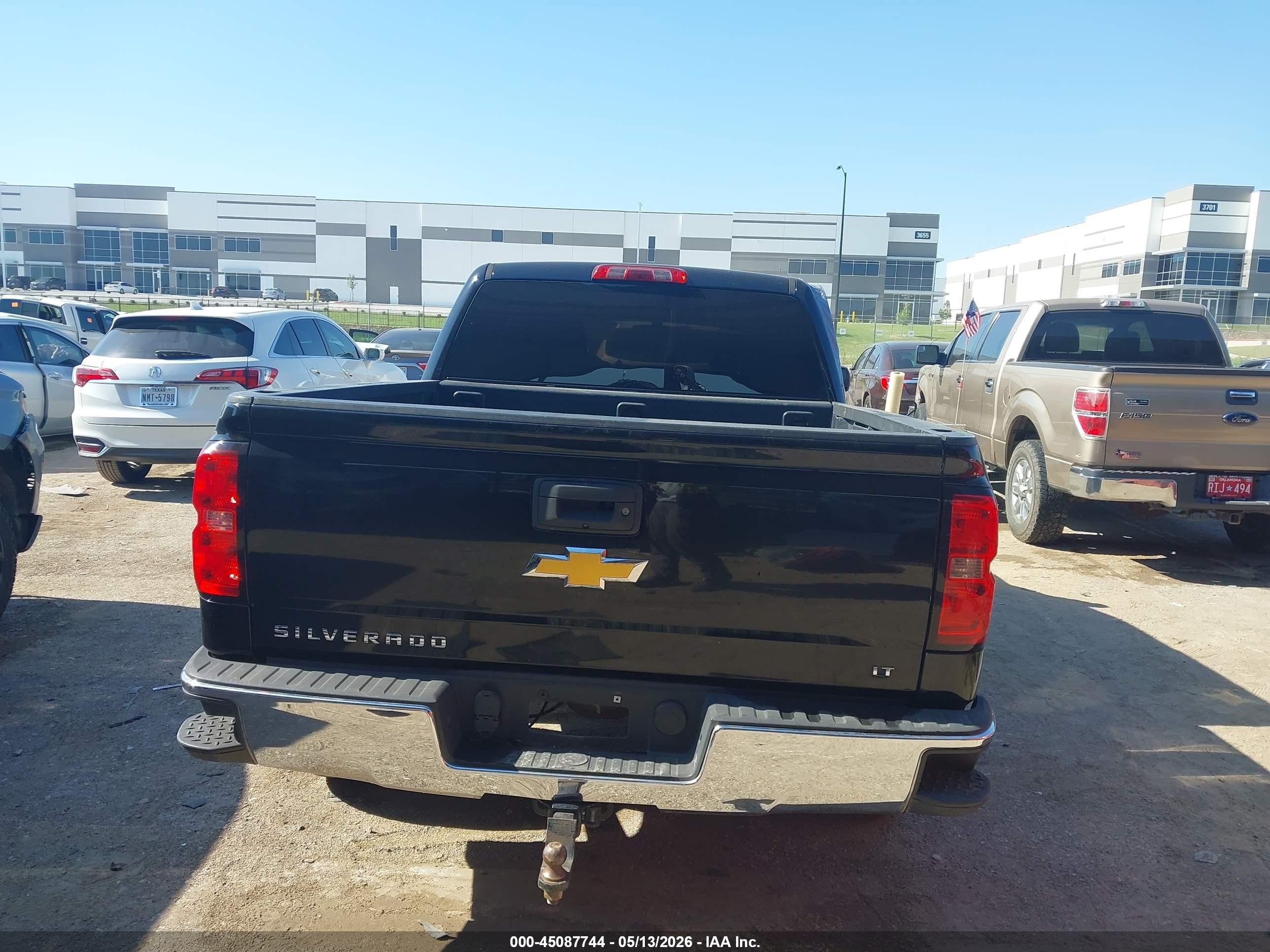 2015 Chevrolet Silverado 1500 1lt Black vin: 3GCPCREC9FG523146