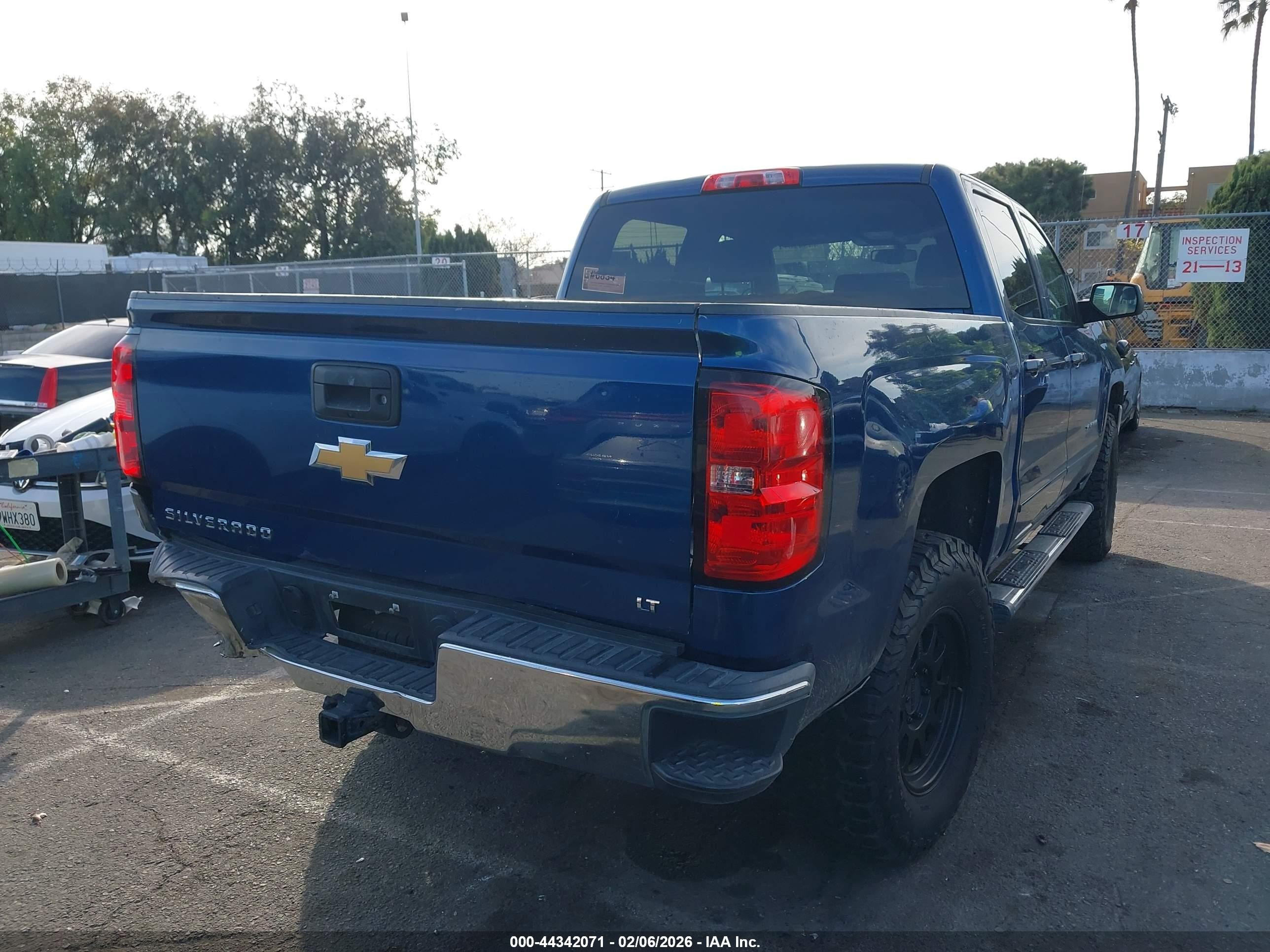 2016 Chevrolet Silverado 1500 1lt Blue vin: 3GCPCREC9GG239873