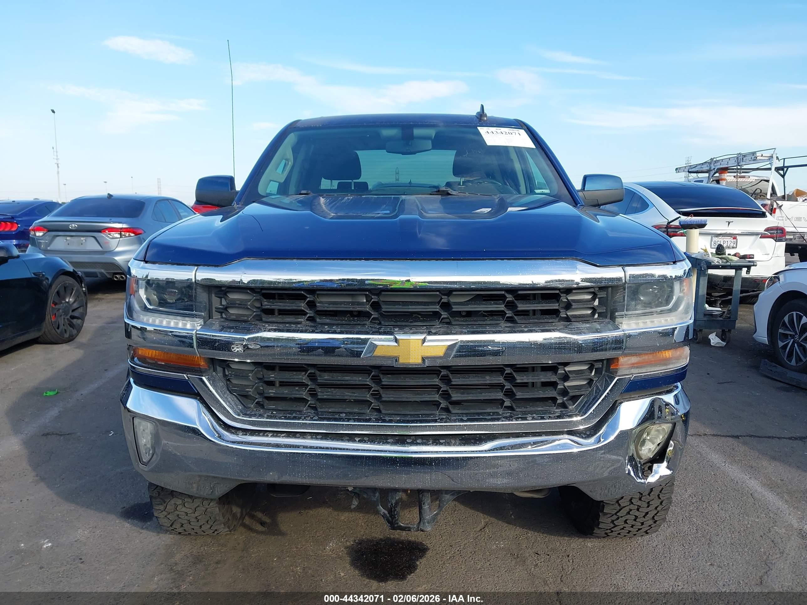 2016 Chevrolet Silverado 1500 1lt Blue vin: 3GCPCREC9GG239873