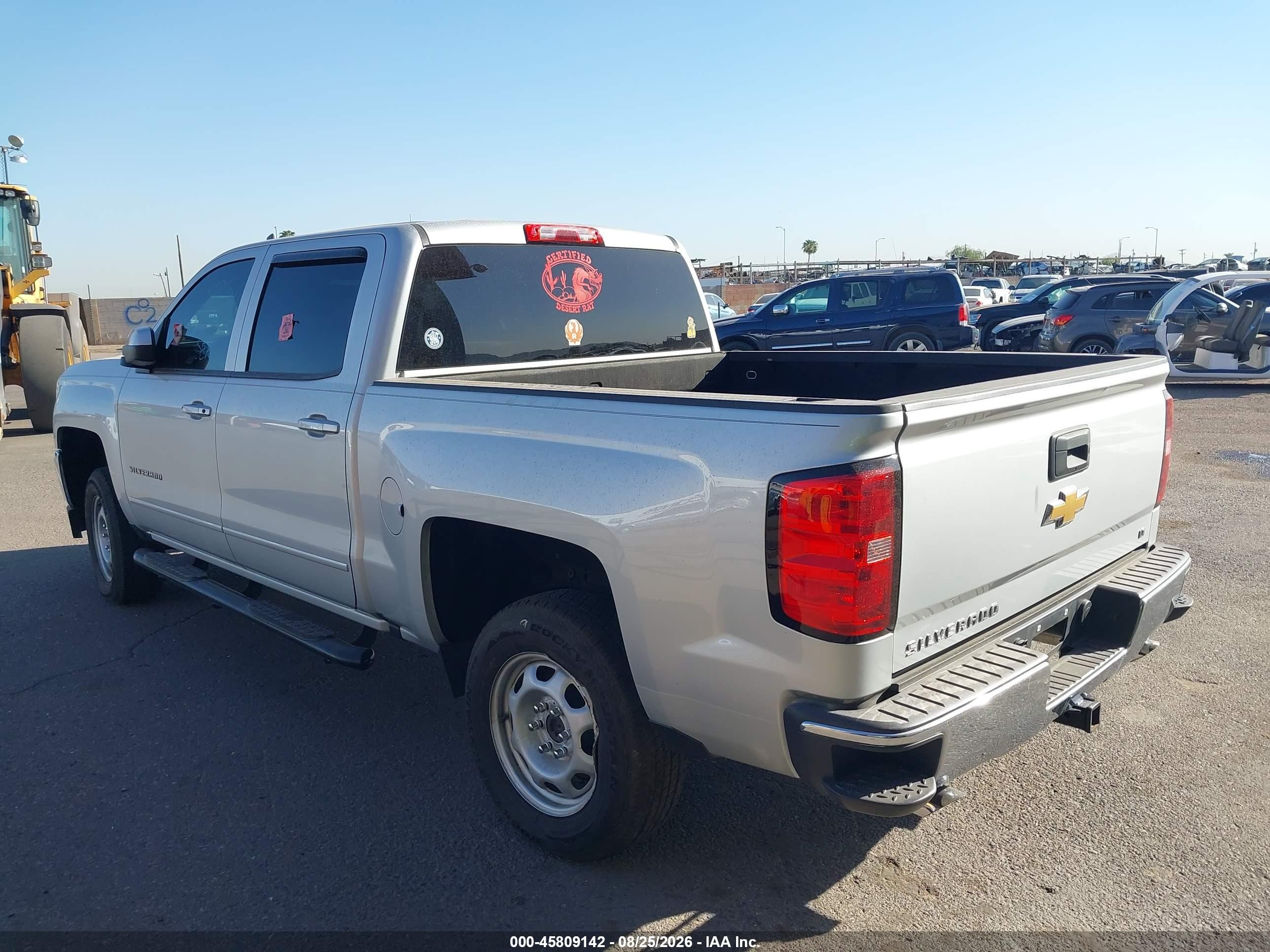 2016 Chevrolet Silverado 1500 Lt Silver vin: 3GCPCREC9GG344056