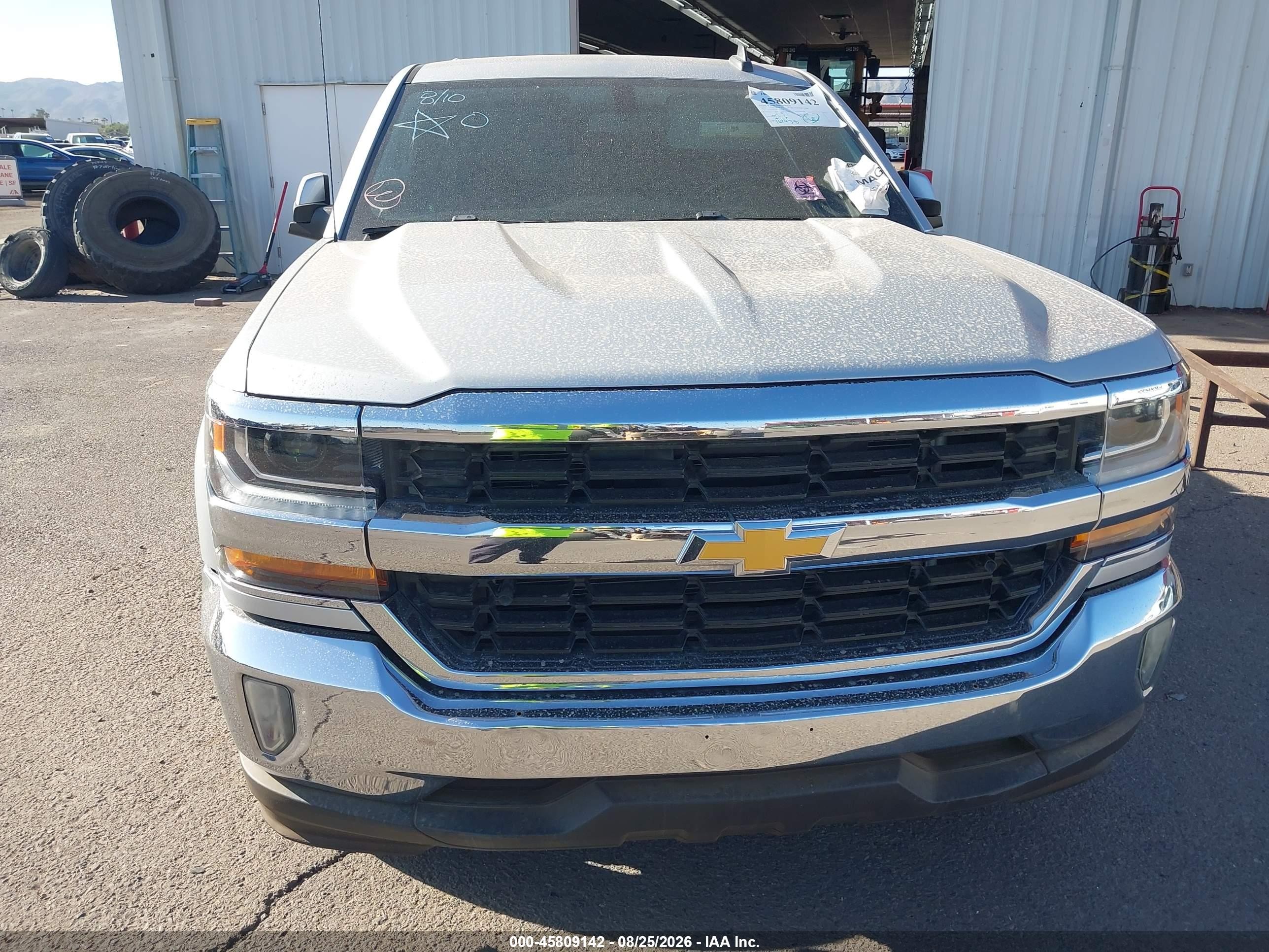 2016 Chevrolet Silverado 1500 Lt Silver vin: 3GCPCREC9GG344056