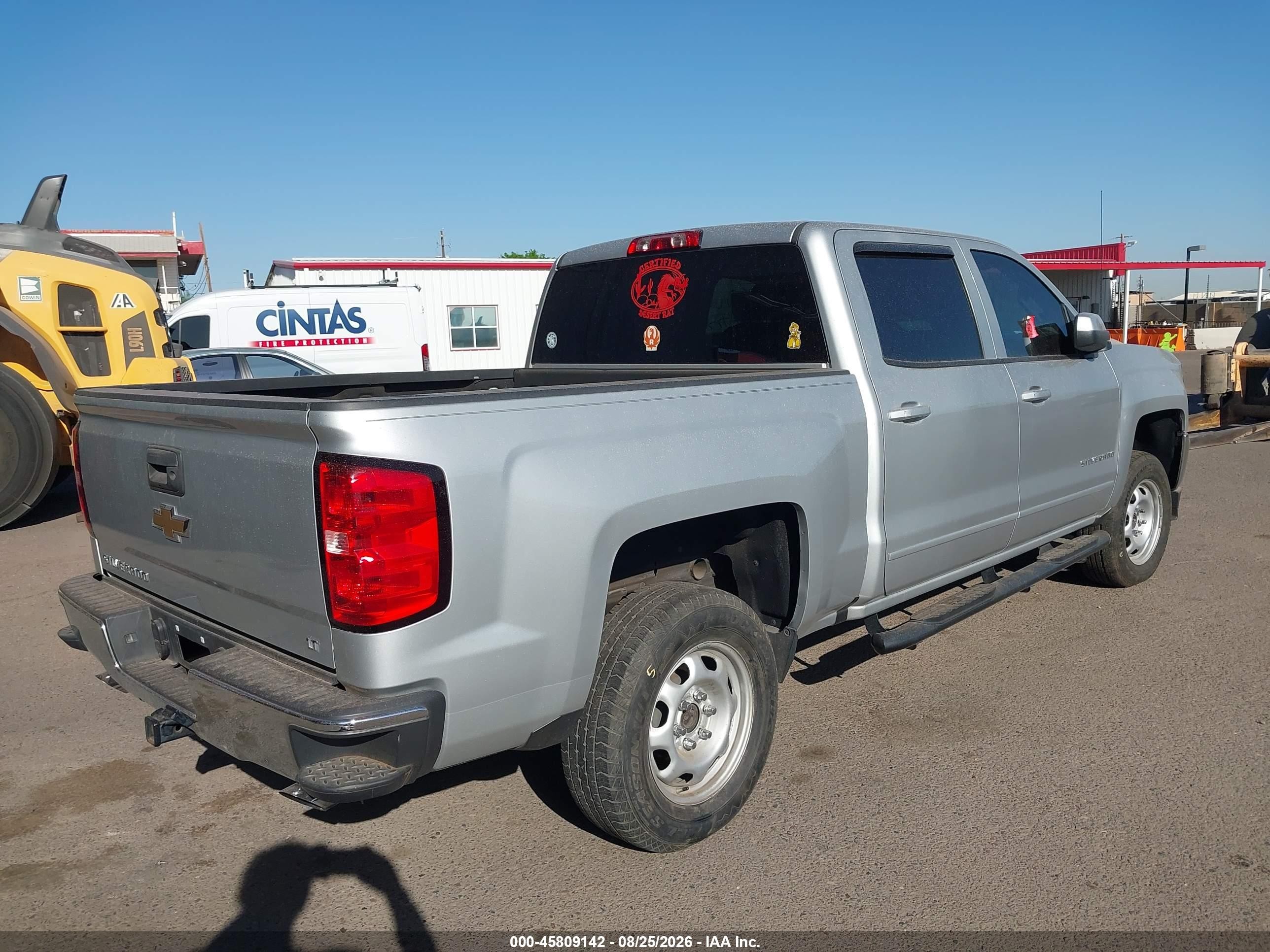 2016 Chevrolet Silverado 1500 Lt Silver vin: 3GCPCREC9GG344056