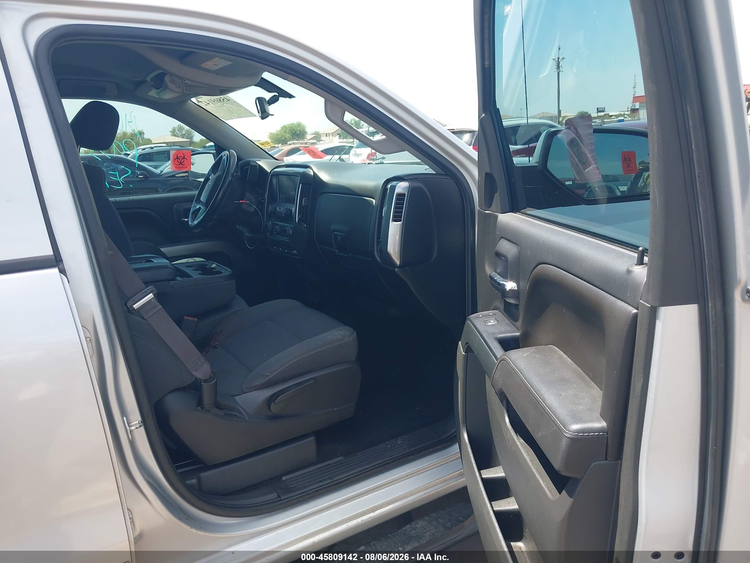 2016 Chevrolet Silverado 1500 Lt Silver vin: 3GCPCREC9GG344056