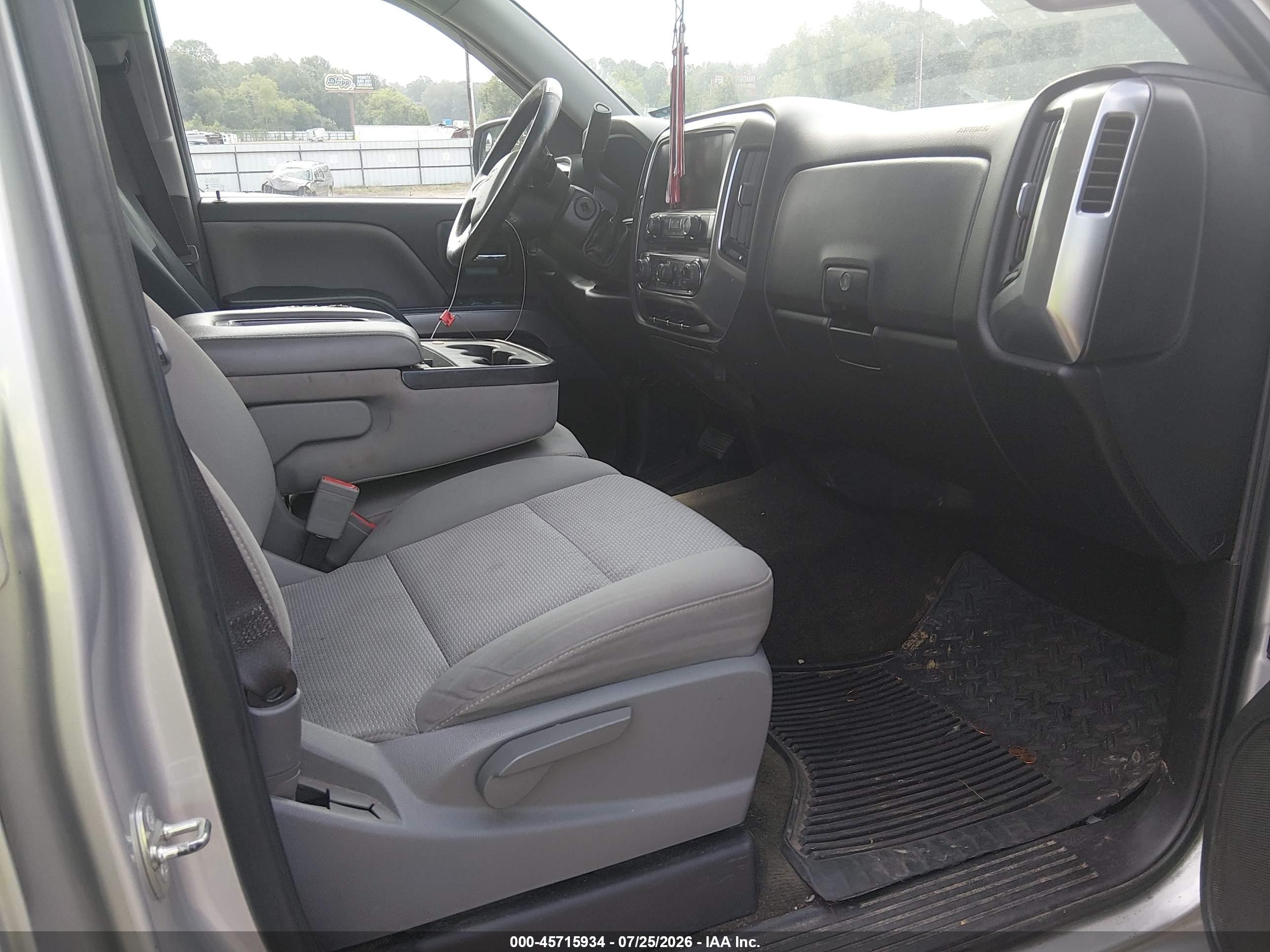2017 Chevrolet Silverado 1500 Lt Silver vin: 3GCPCREC9HG479541