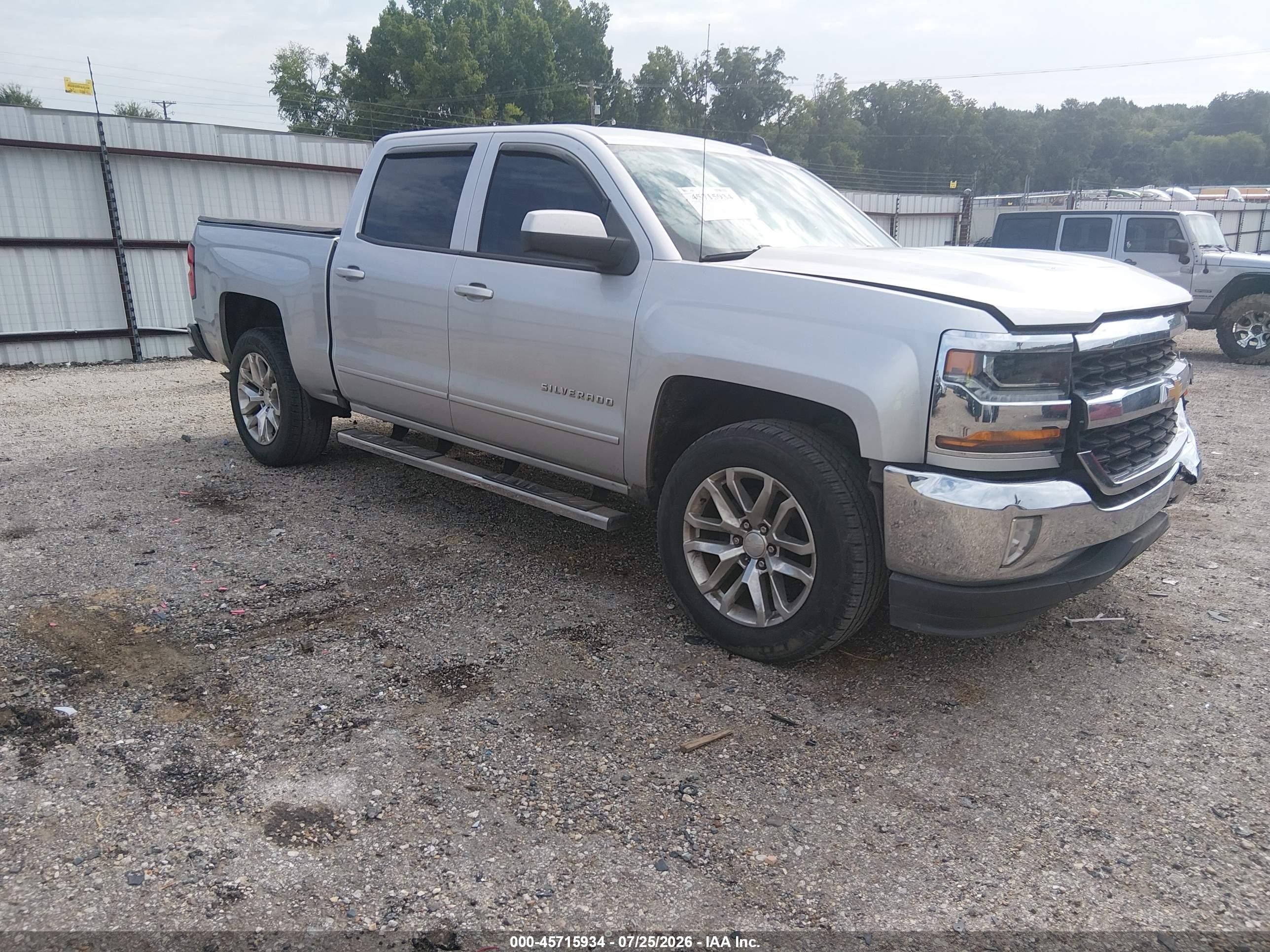 2017 Chevrolet Silverado 1500 Lt Silver vin: 3GCPCREC9HG479541