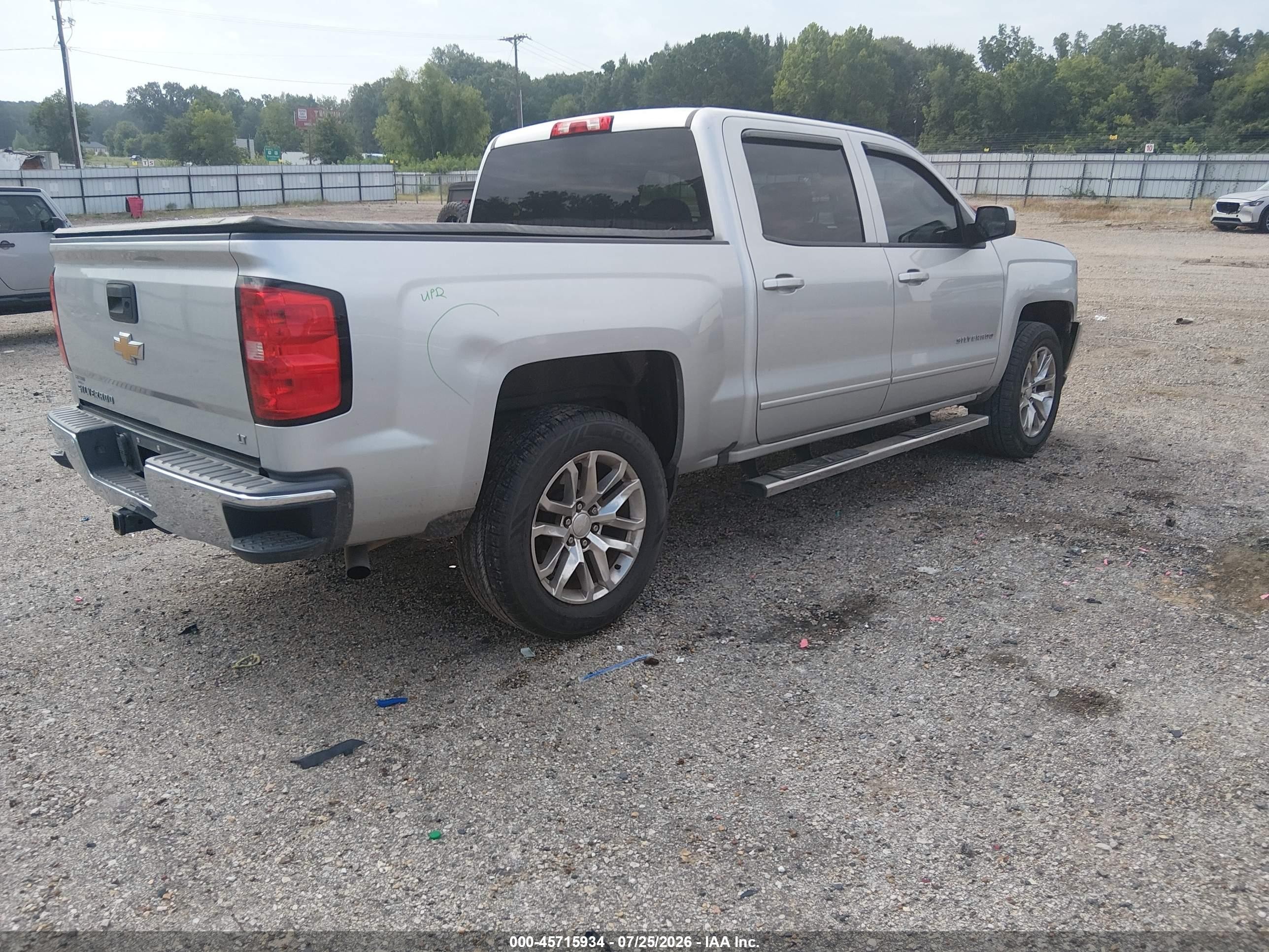 2017 Chevrolet Silverado 1500 Lt Silver vin: 3GCPCREC9HG479541