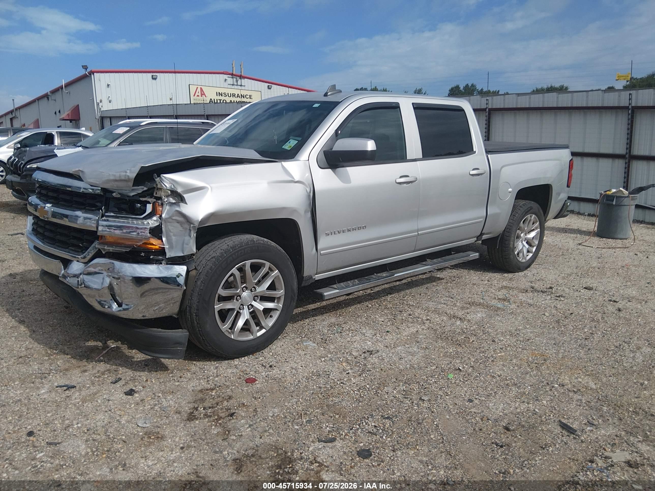 2017 Chevrolet Silverado 1500 Lt Silver vin: 3GCPCREC9HG479541