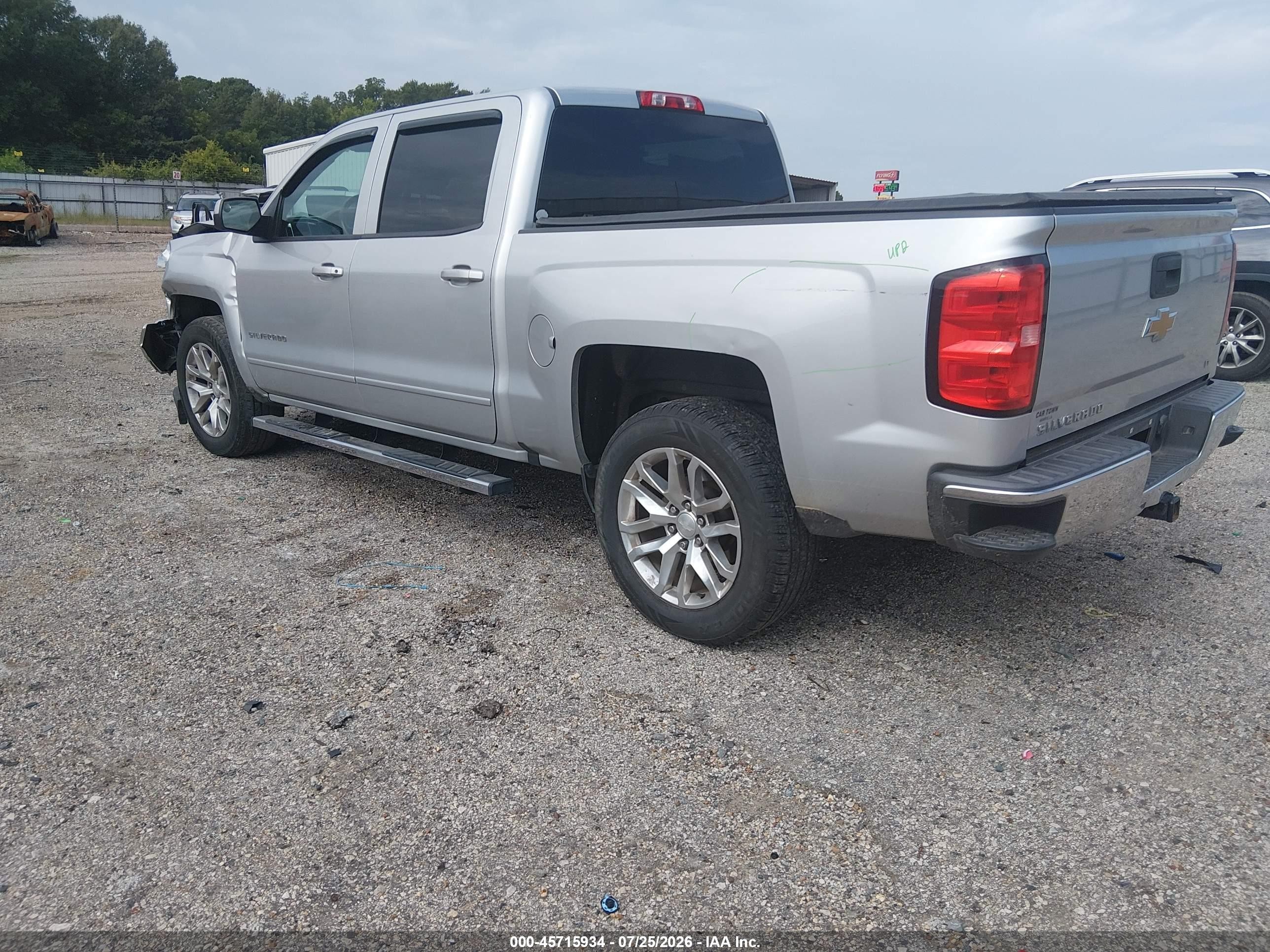 2017 Chevrolet Silverado 1500 Lt Silver vin: 3GCPCREC9HG479541