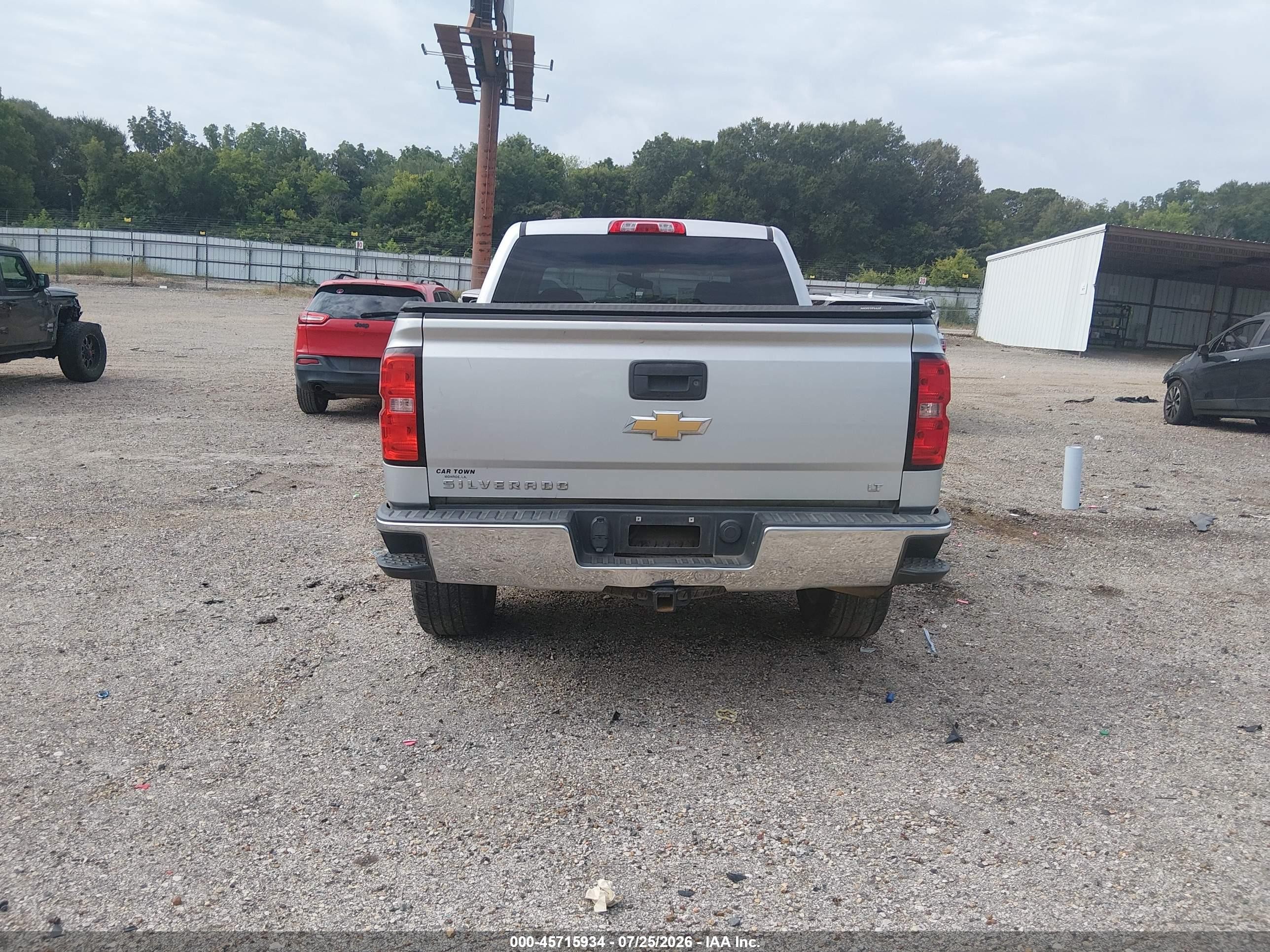 2017 Chevrolet Silverado 1500 Lt Silver vin: 3GCPCREC9HG479541