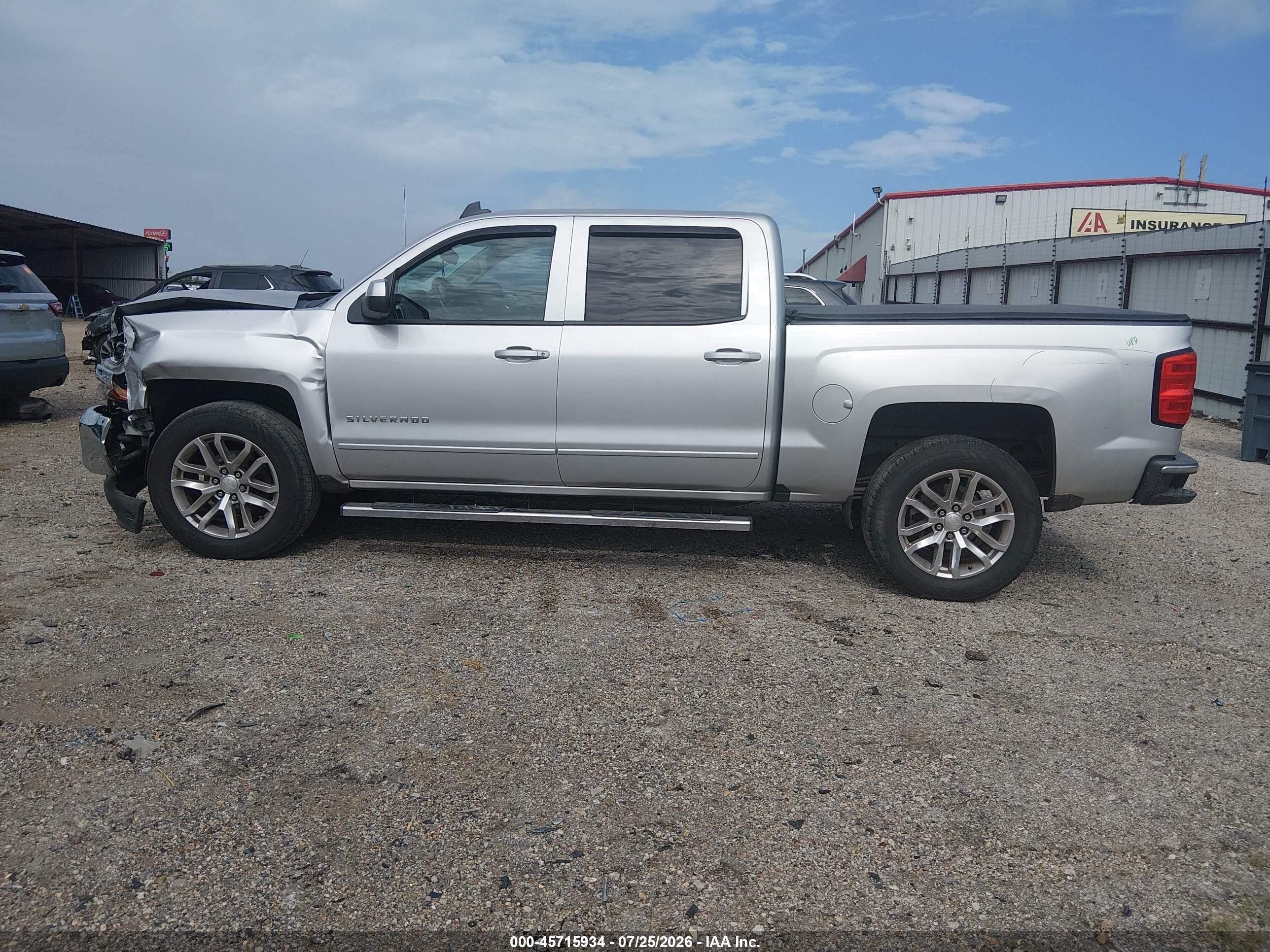 2017 Chevrolet Silverado 1500 Lt Silver vin: 3GCPCREC9HG479541