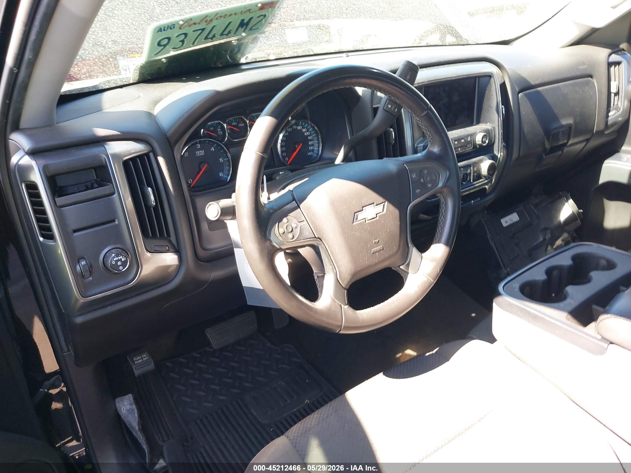 2018 Chevrolet Silverado 1500 1lt Black vin: 3GCPCREC9JG397623
