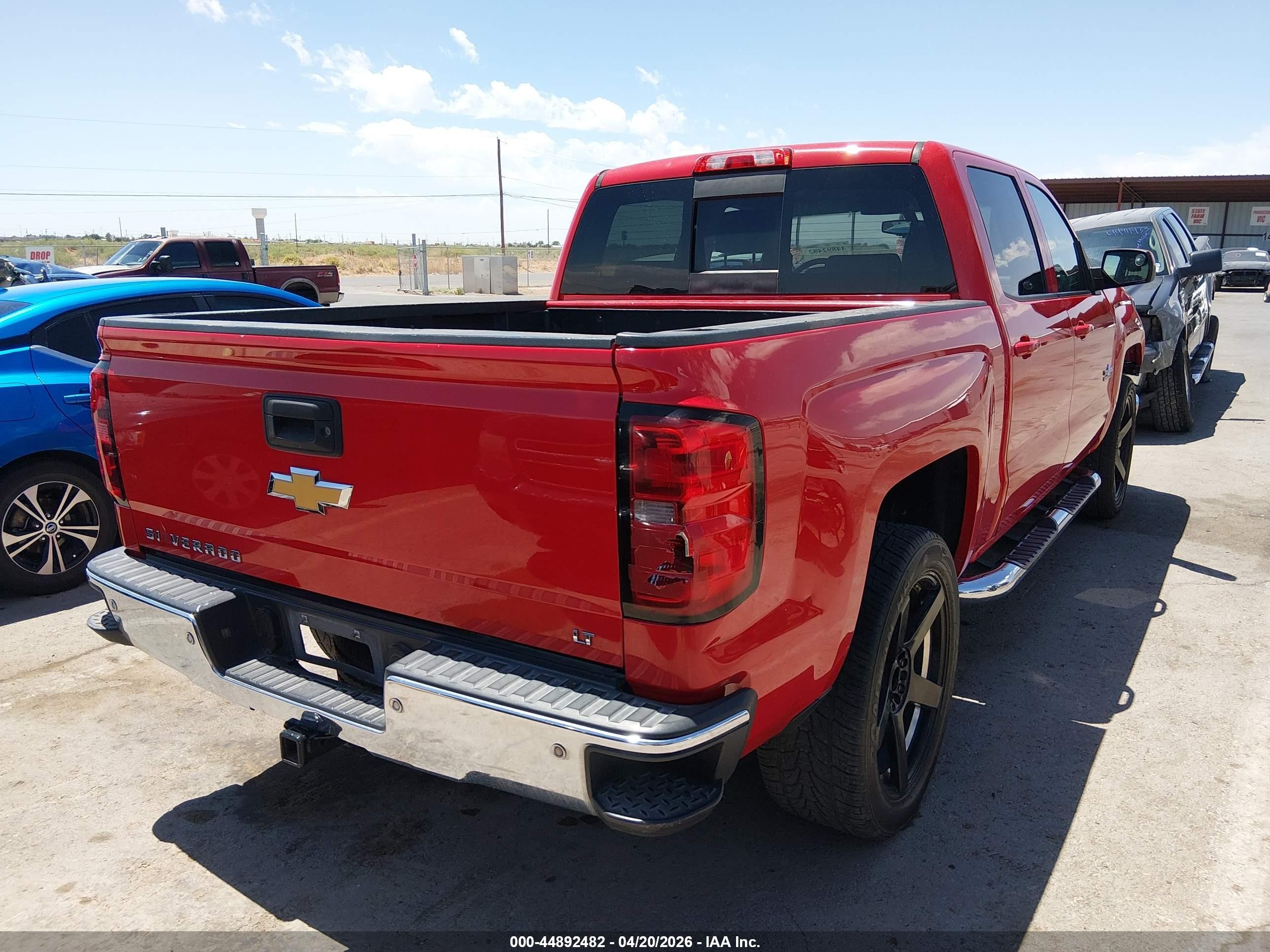 2014 Chevrolet Silverado 1500 1lt Red vin: 3GCPCRECXEG116841