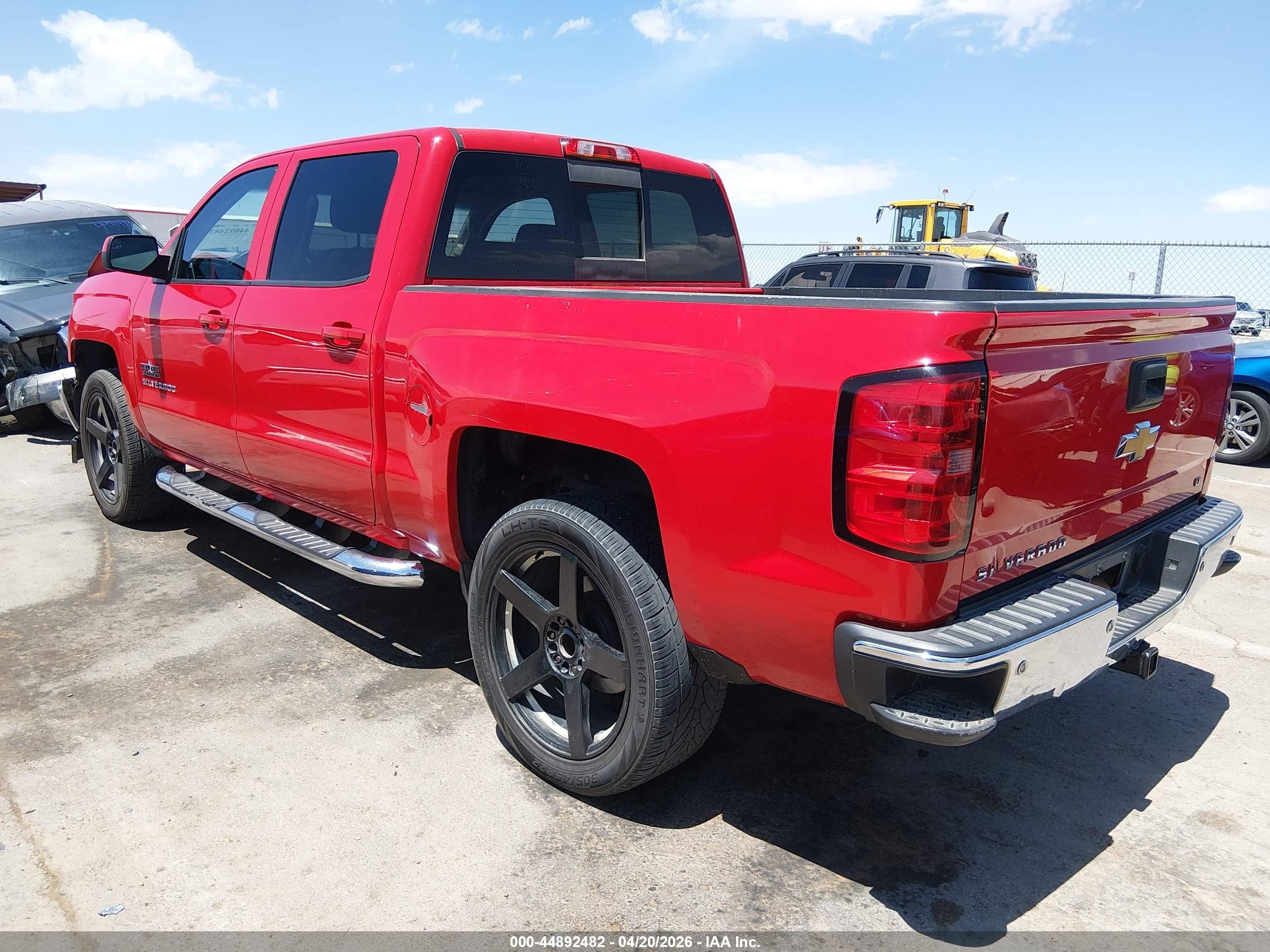 2014 Chevrolet Silverado 1500 1lt Red vin: 3GCPCRECXEG116841