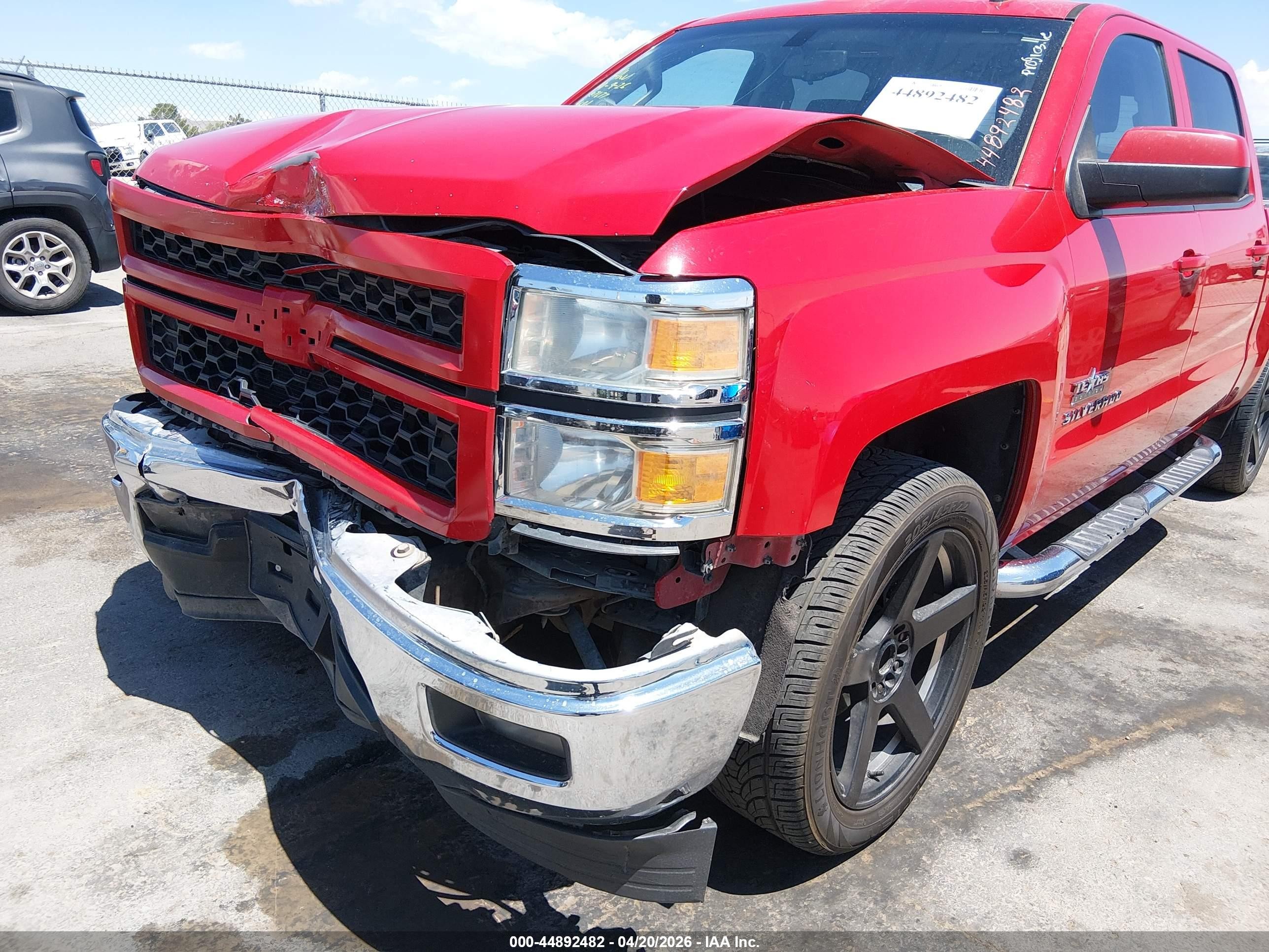 2014 Chevrolet Silverado 1500 1lt Red vin: 3GCPCRECXEG116841