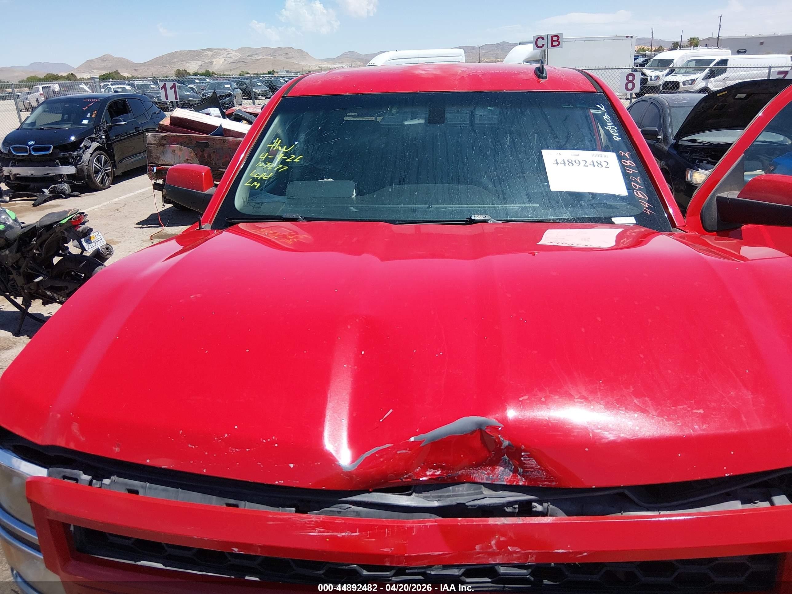 2014 Chevrolet Silverado 1500 1lt Red vin: 3GCPCRECXEG116841