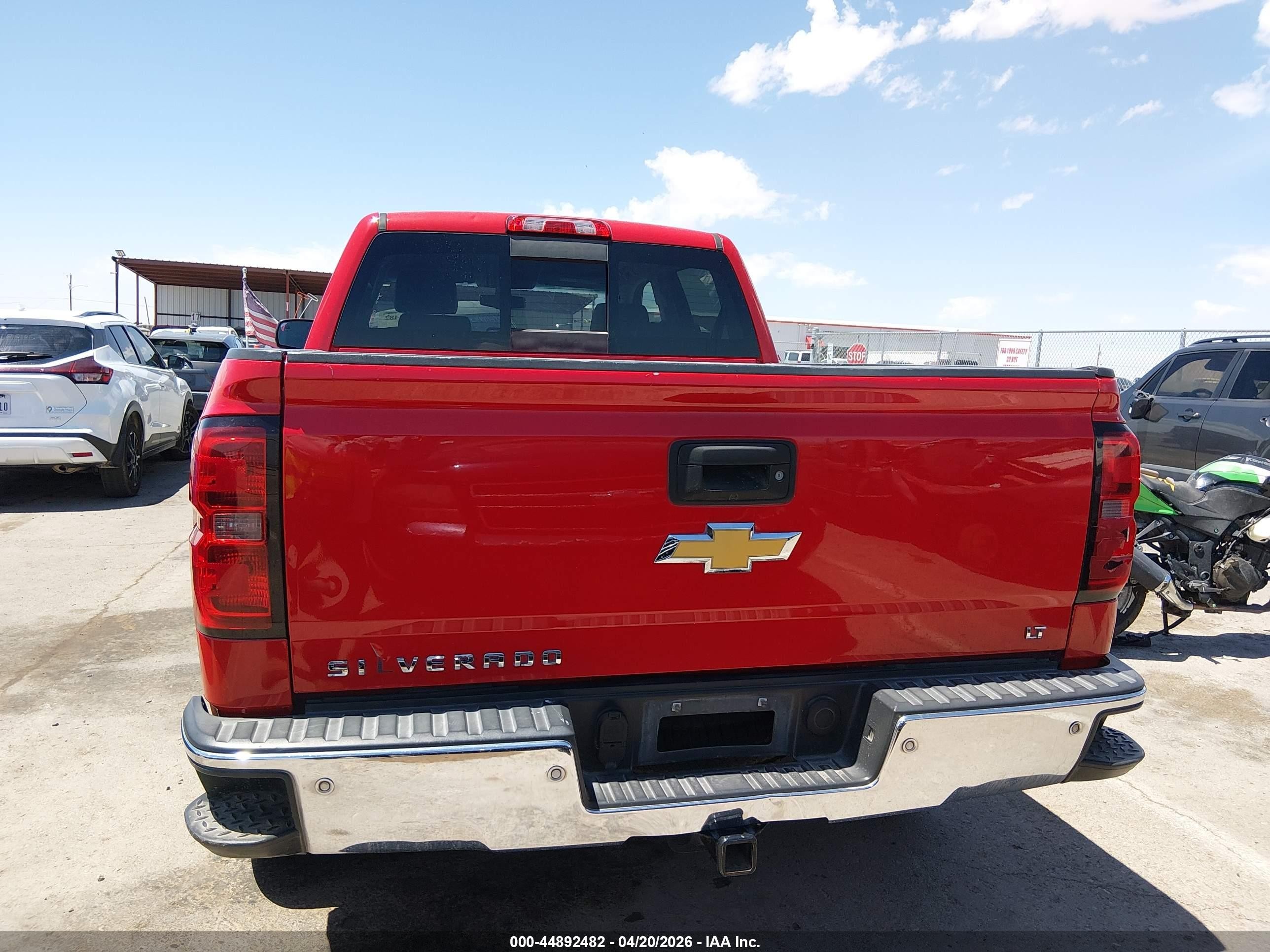 2014 Chevrolet Silverado 1500 1lt Red vin: 3GCPCRECXEG116841