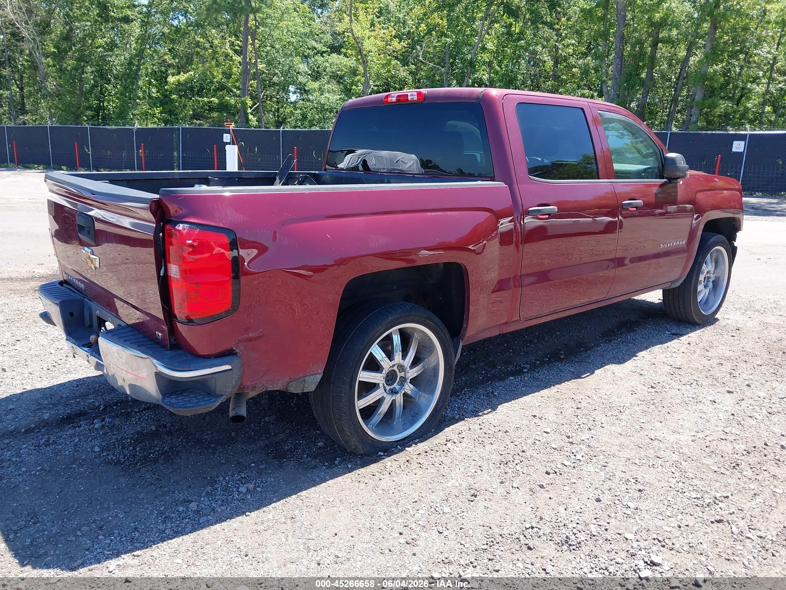 2014 Chevrolet Silverado 1500 1lt Red vin: 3GCPCRECXEG150049
