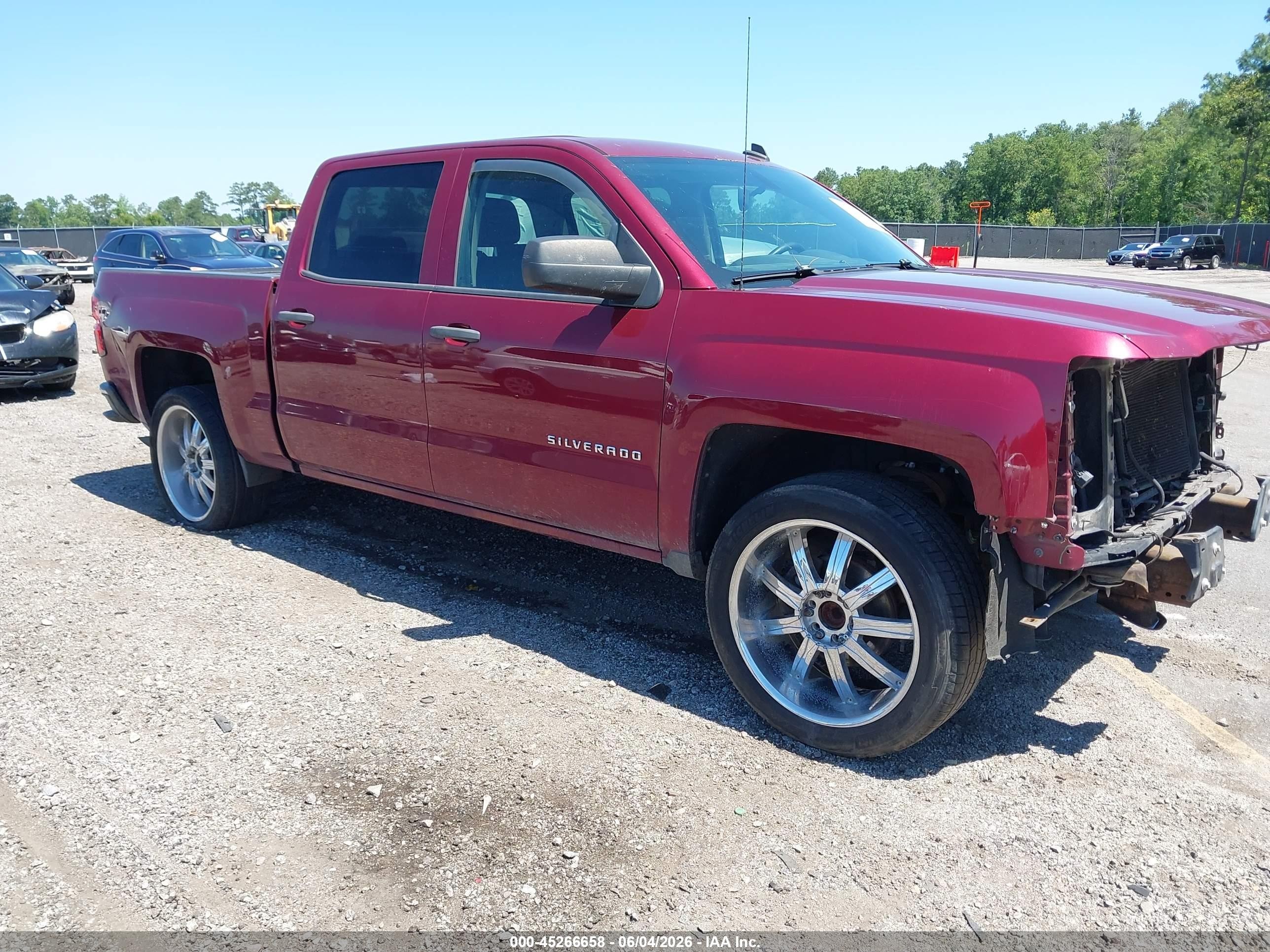 2014 Chevrolet Silverado 1500 1lt Red vin: 3GCPCRECXEG150049