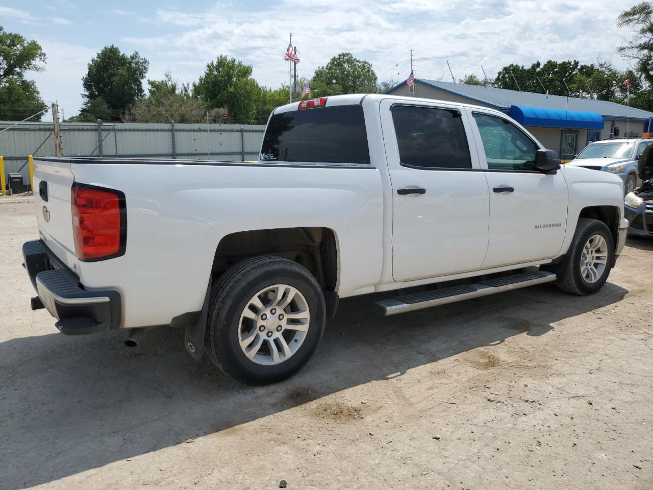 2014 Chevrolet Silverado C1500 Lt White vin: 3GCPCRECXEG173931