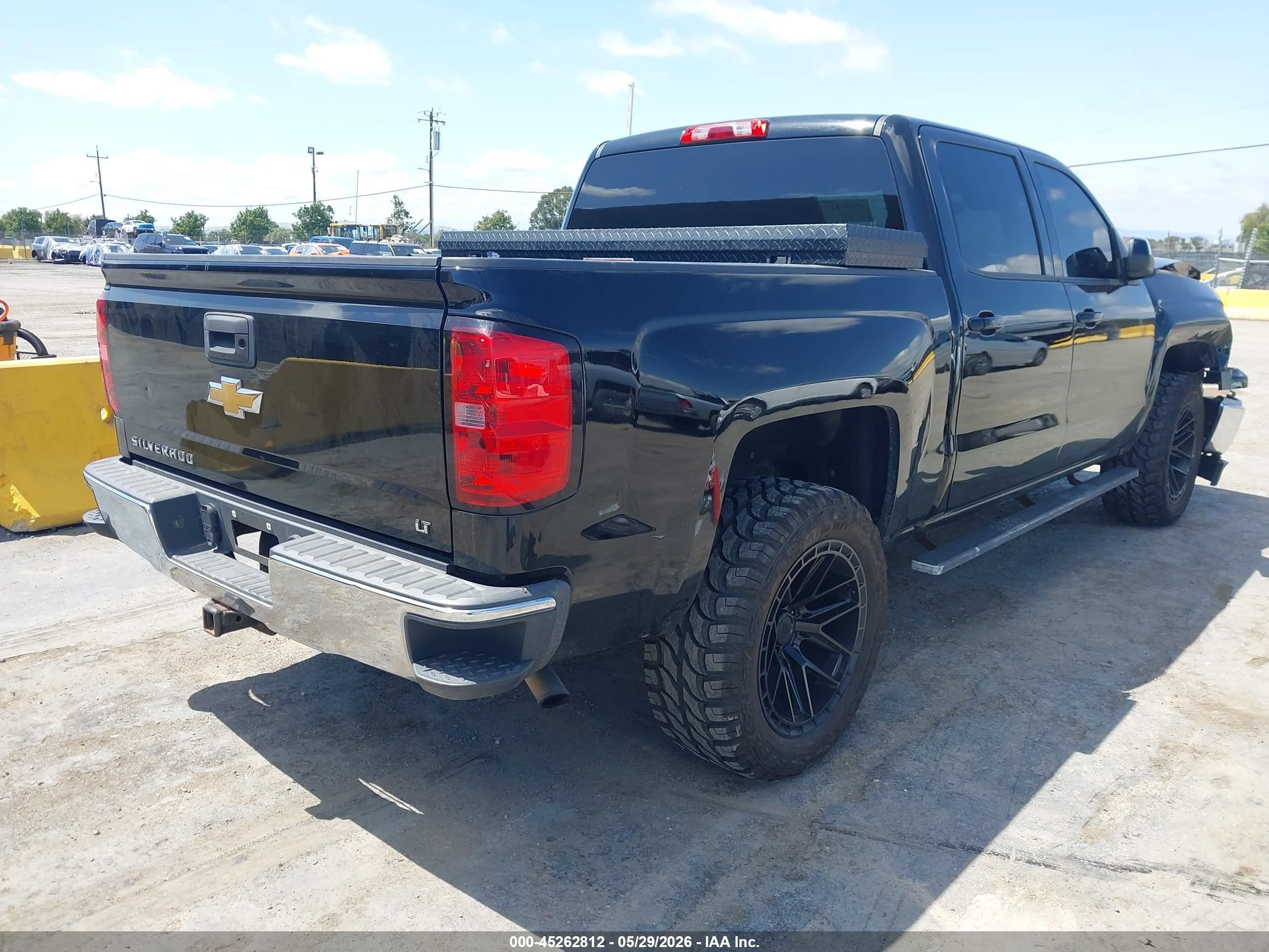 2014 Chevrolet Silverado 1500 1lt Black vin: 3GCPCRECXEG206278