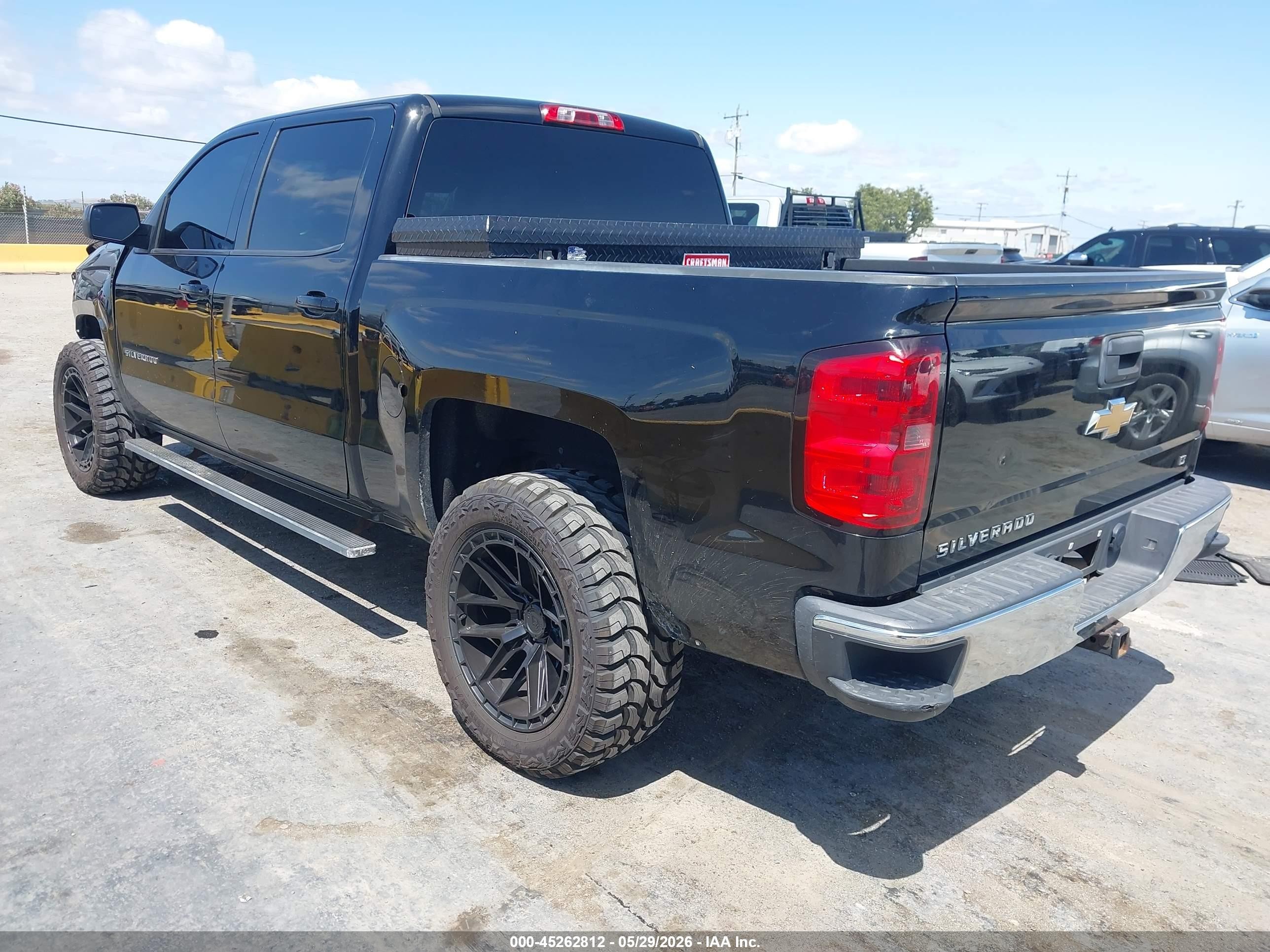 2014 Chevrolet Silverado 1500 1lt Black vin: 3GCPCRECXEG206278