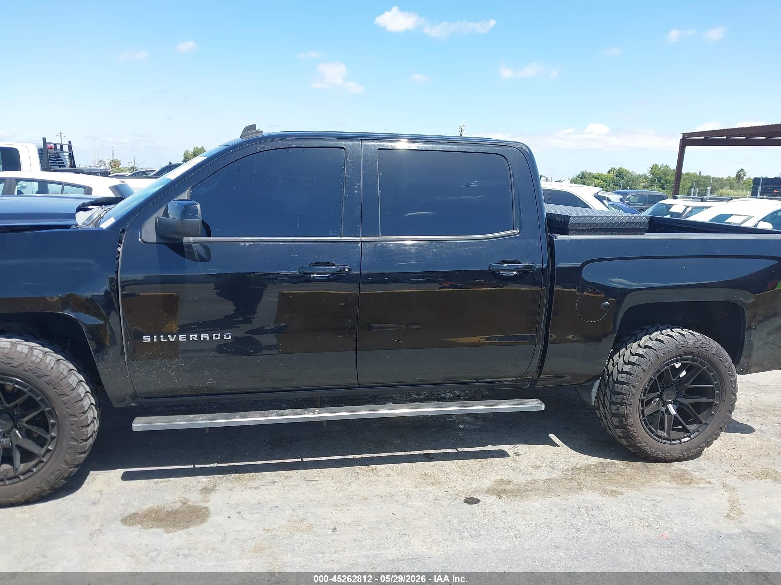 2014 Chevrolet Silverado 1500 1lt Black vin: 3GCPCRECXEG206278
