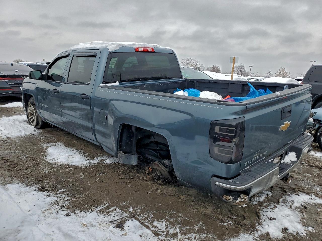 2014 Chevrolet Silverado C1500 Lt Blue vin: 3GCPCRECXEG249969