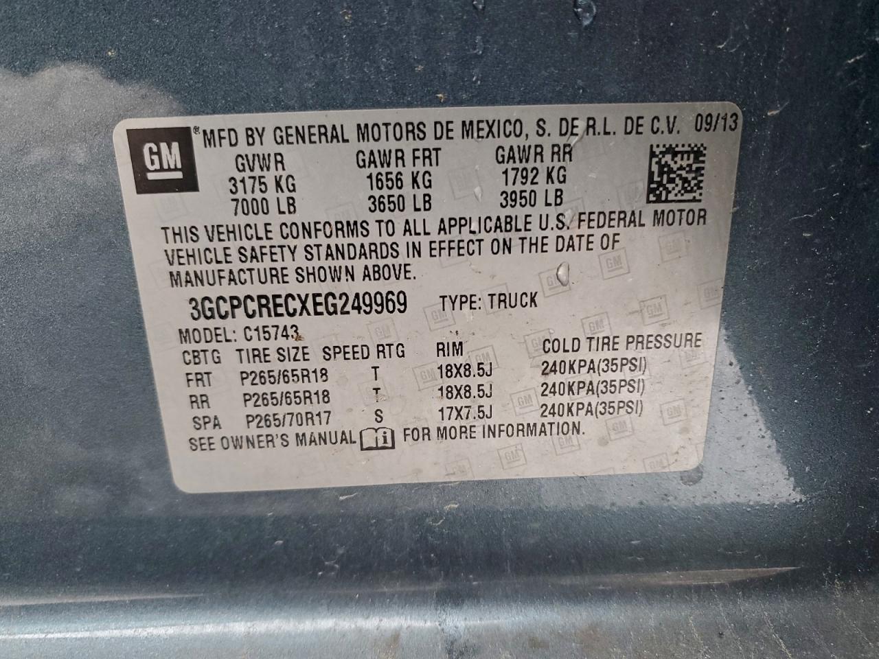 2014 Chevrolet Silverado C1500 Lt Blue vin: 3GCPCRECXEG249969