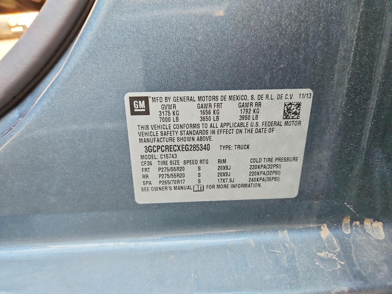2014 Chevrolet Silverado C1500 Lt Blue vin: 3GCPCRECXEG285340