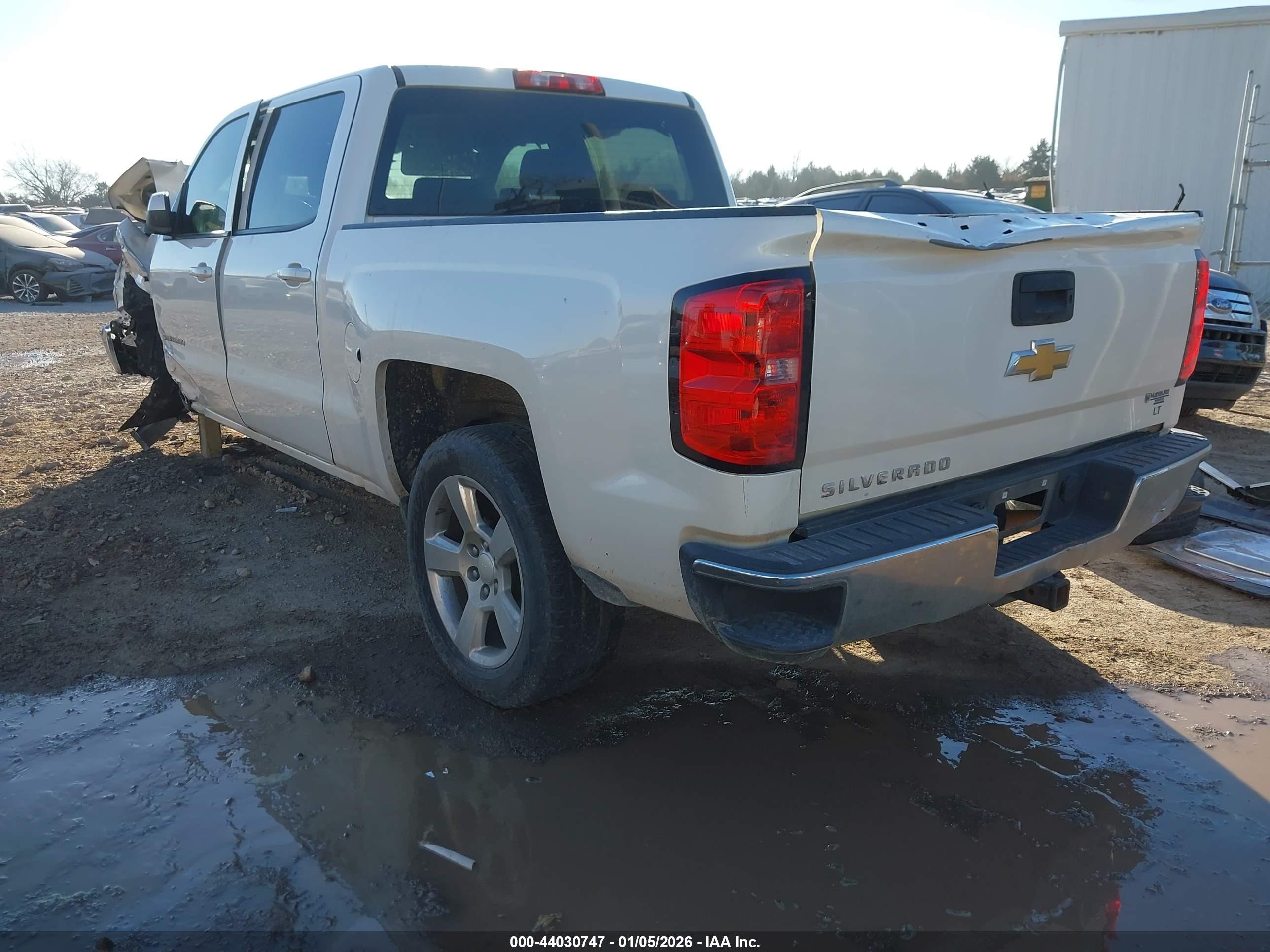 2014 Chevrolet Silverado 1500 1lt White vin: 3GCPCRECXEG505026