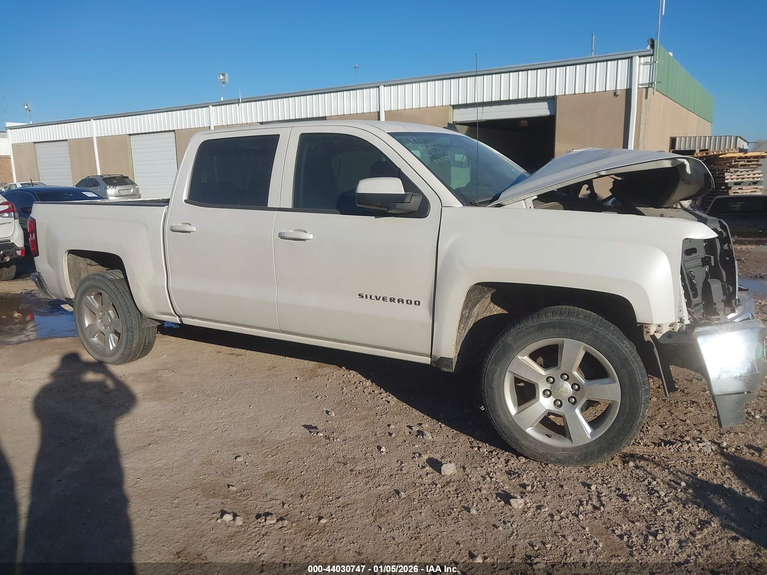 2014 Chevrolet Silverado 1500 1lt White vin: 3GCPCRECXEG505026