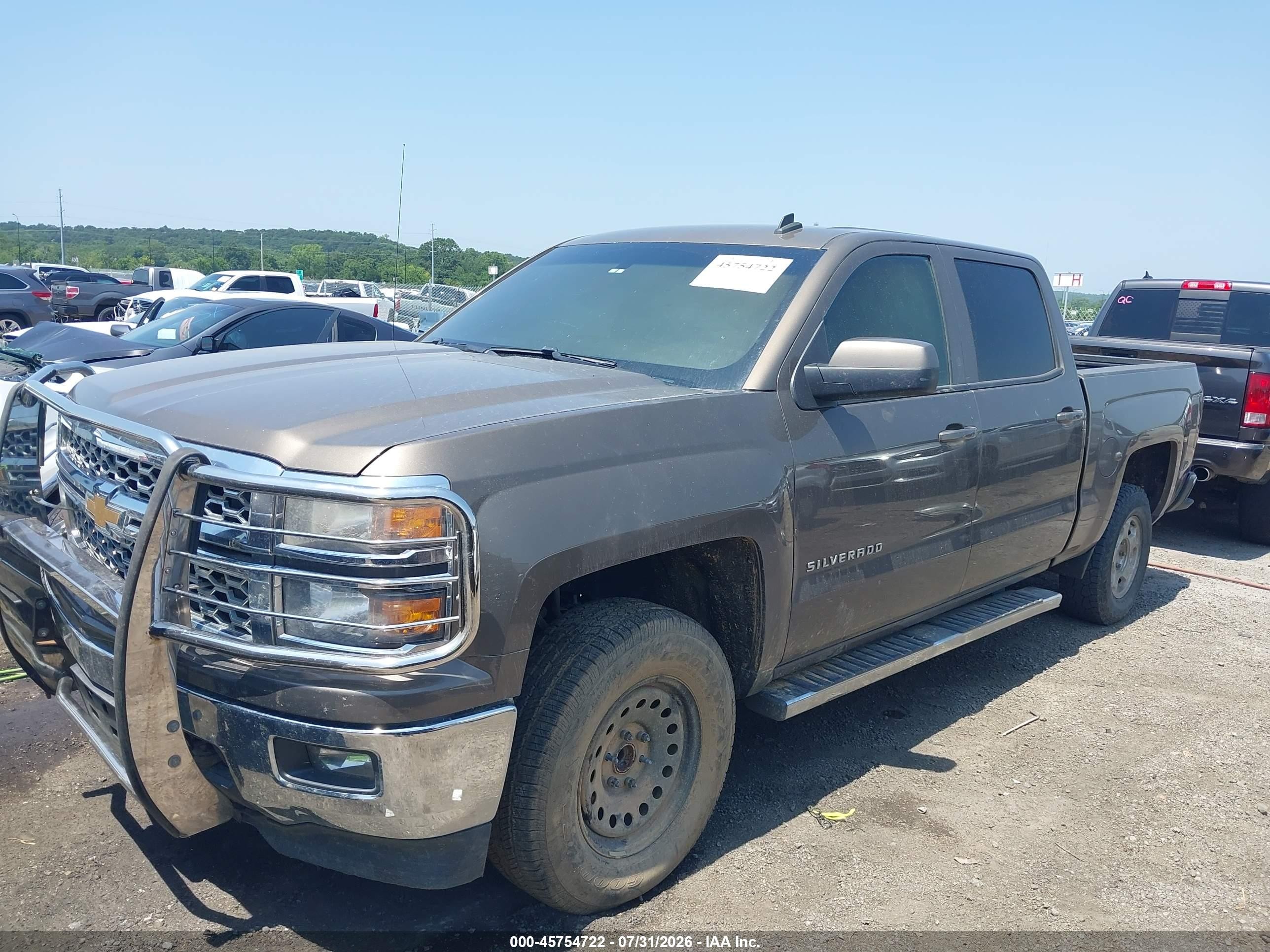 2014 Chevrolet Silverado 1500 Lt Gray vin: 3GCPCRECXEG535823