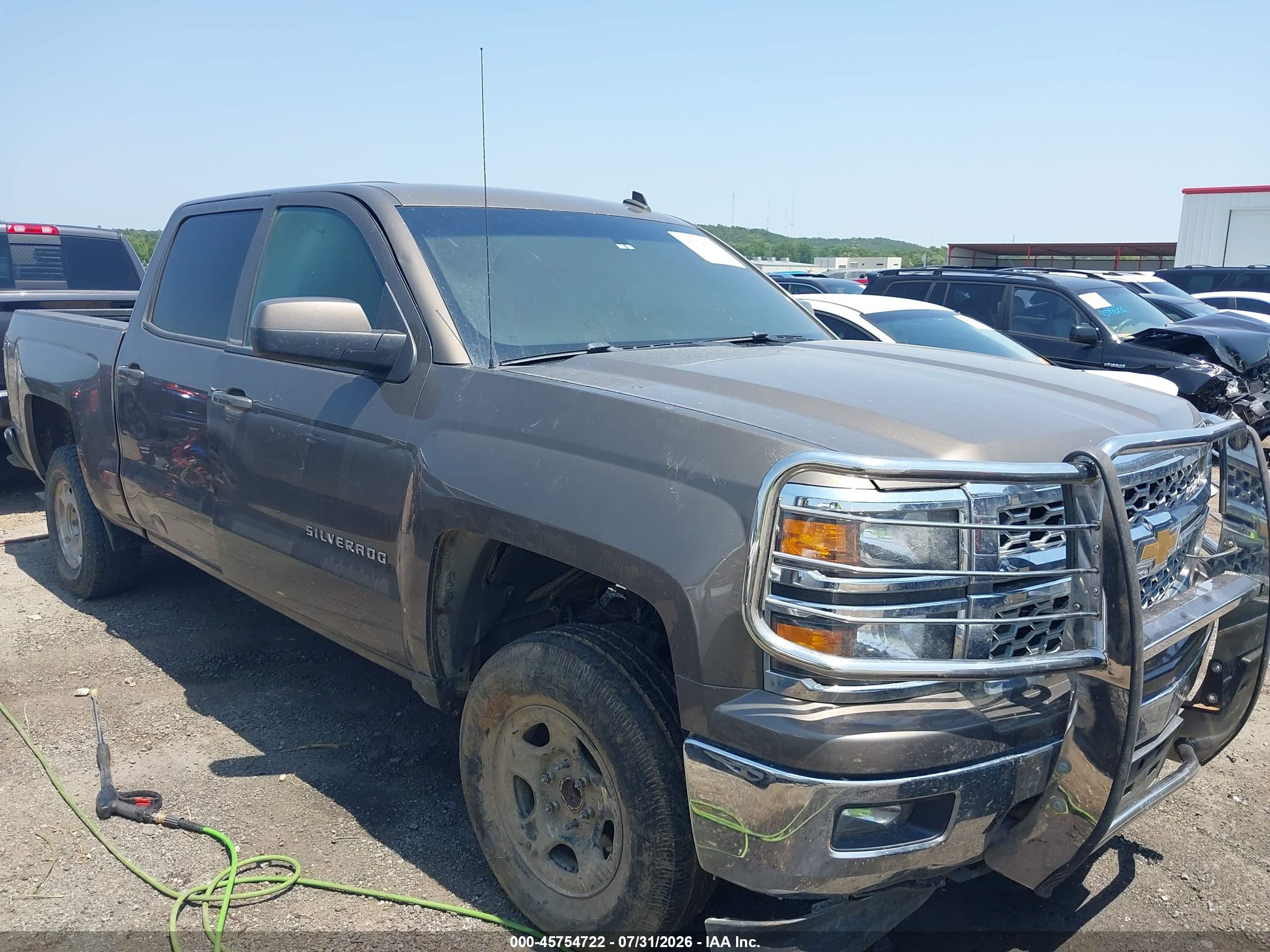 2014 Chevrolet Silverado 1500 Lt Gray vin: 3GCPCRECXEG535823