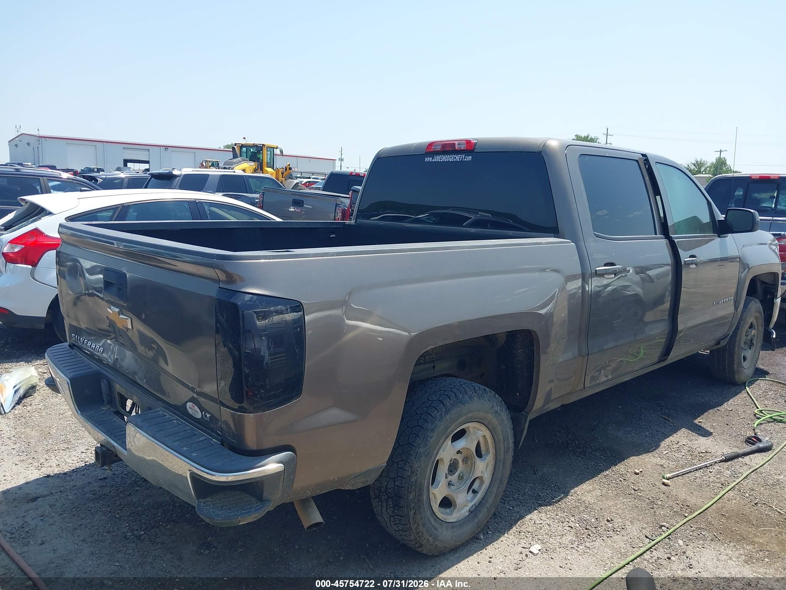 2014 Chevrolet Silverado 1500 Lt Gray vin: 3GCPCRECXEG535823