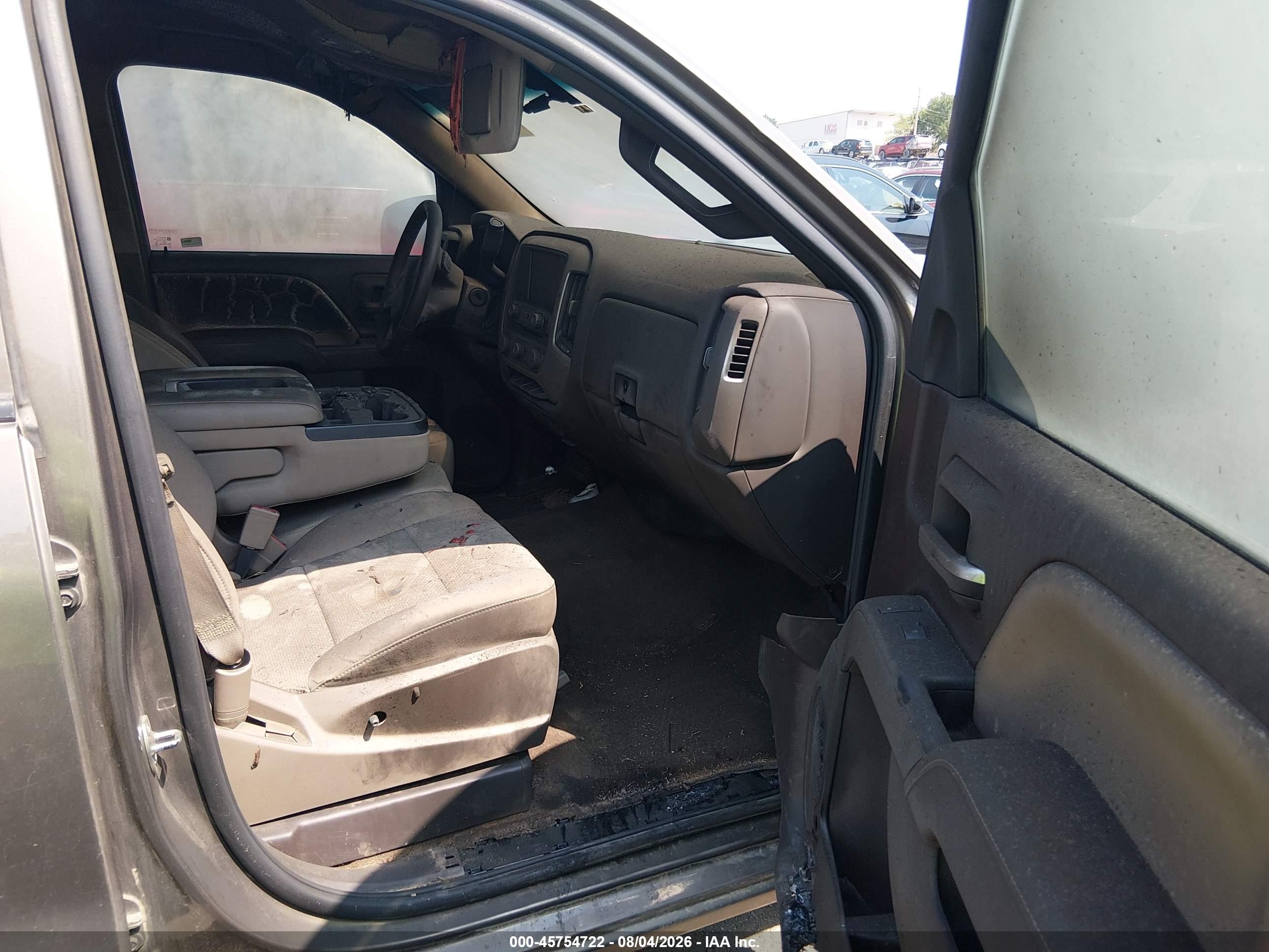 2014 Chevrolet Silverado 1500 Lt Gray vin: 3GCPCRECXEG535823