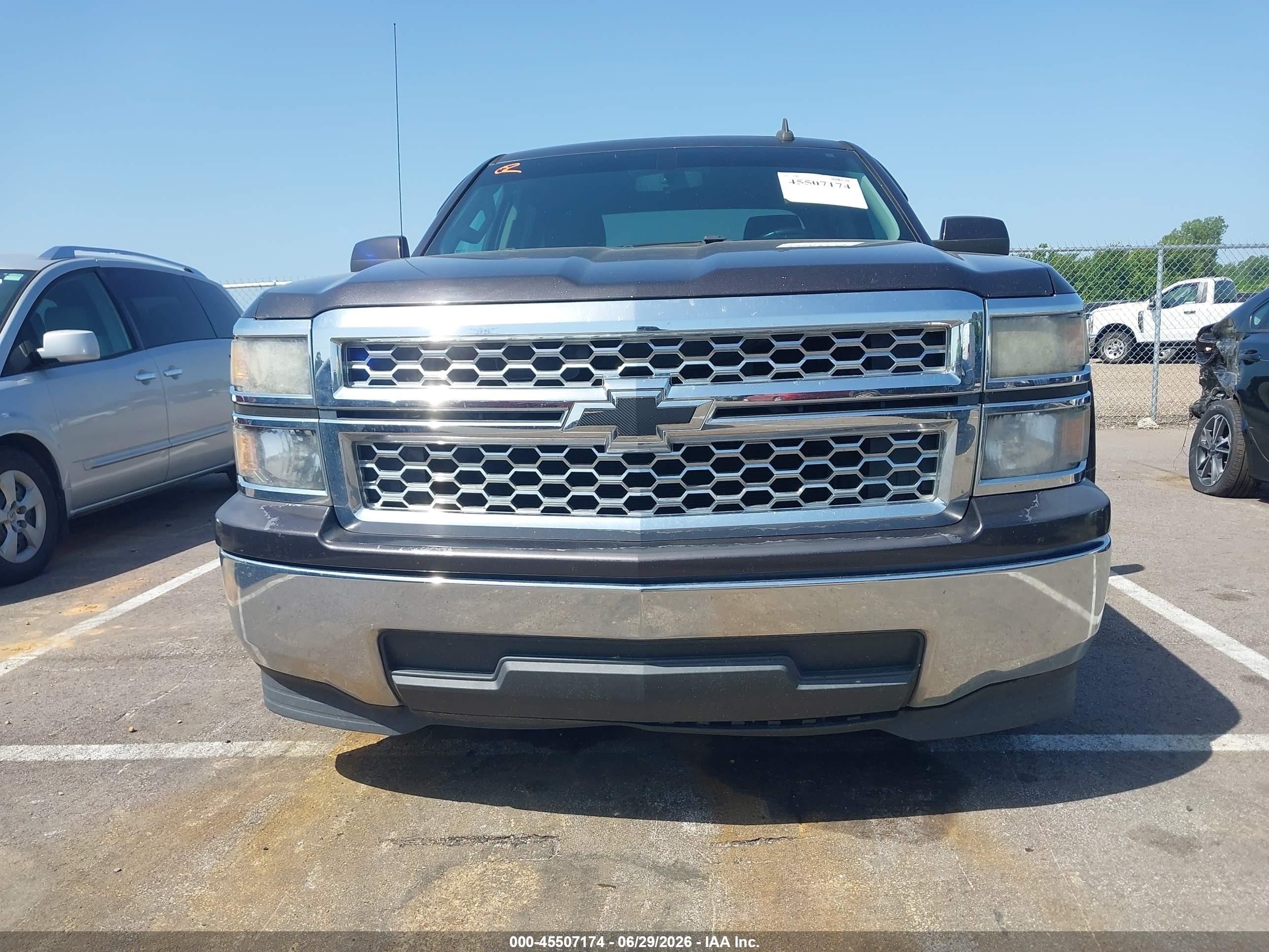 2015 Chevrolet Silverado 1500 Lt Gray vin: 3GCPCRECXFG114606