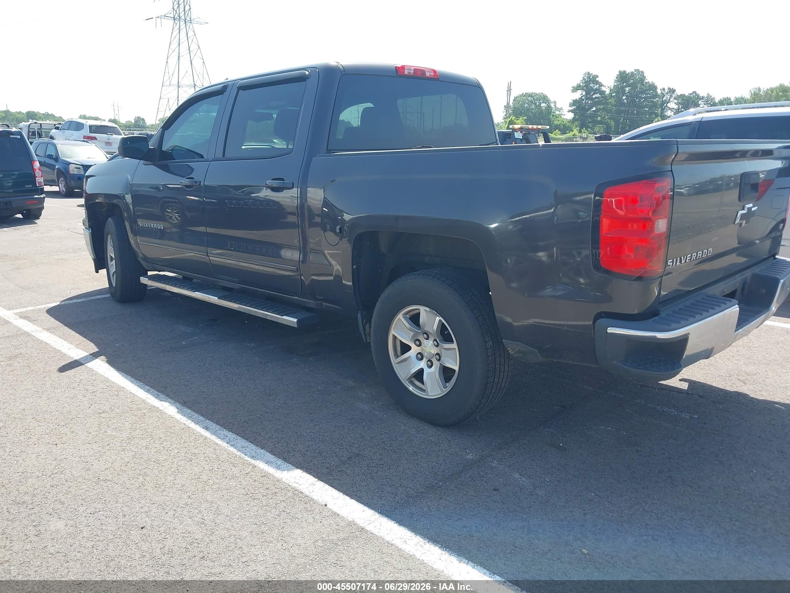 2015 Chevrolet Silverado 1500 Lt Gray vin: 3GCPCRECXFG114606