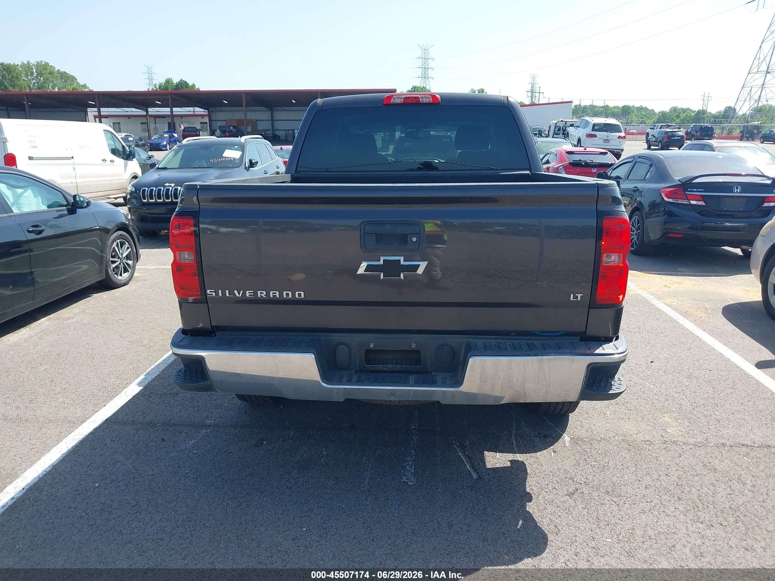 2015 Chevrolet Silverado 1500 Lt Gray vin: 3GCPCRECXFG114606