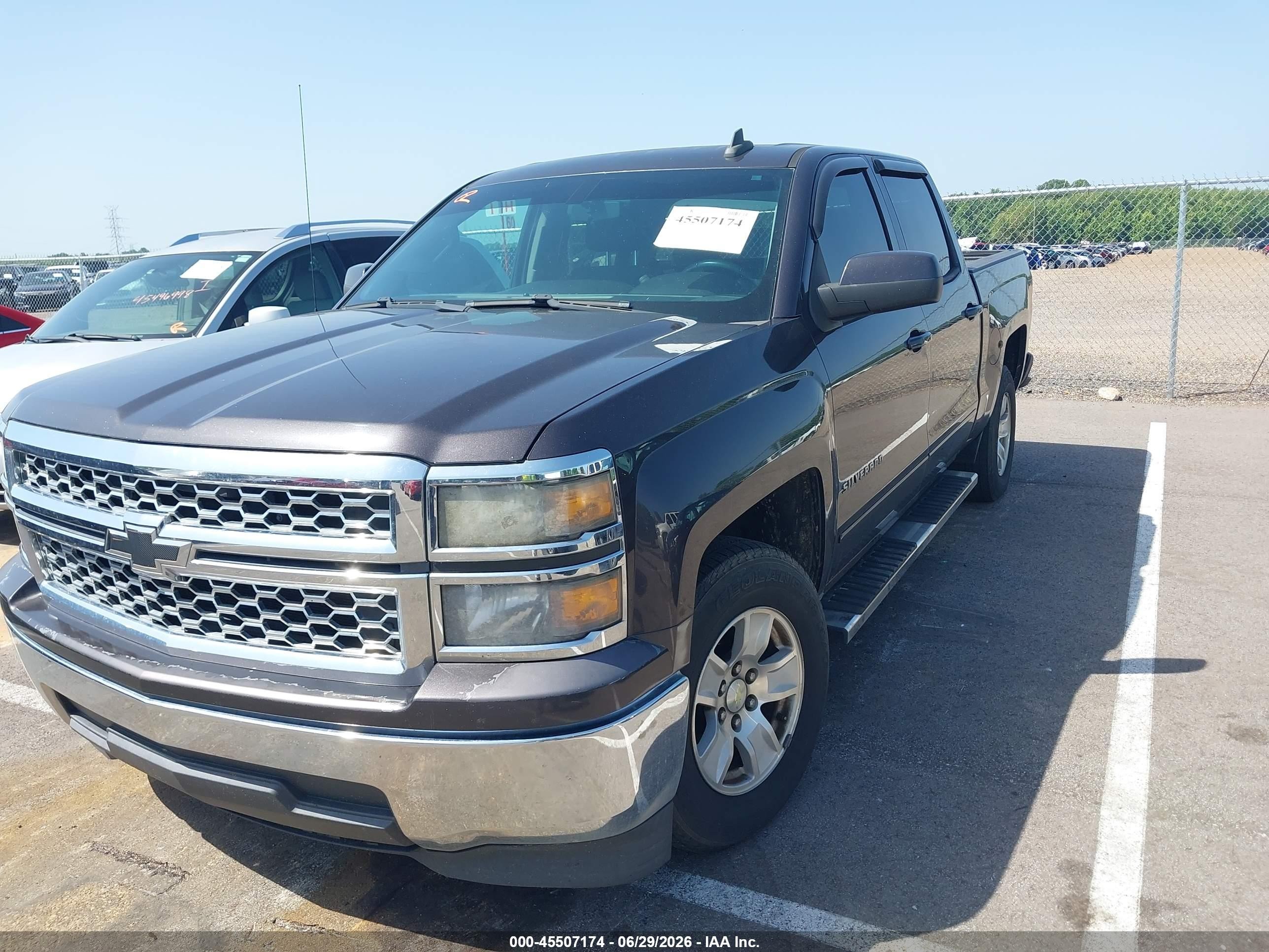2015 Chevrolet Silverado 1500 Lt Gray vin: 3GCPCRECXFG114606