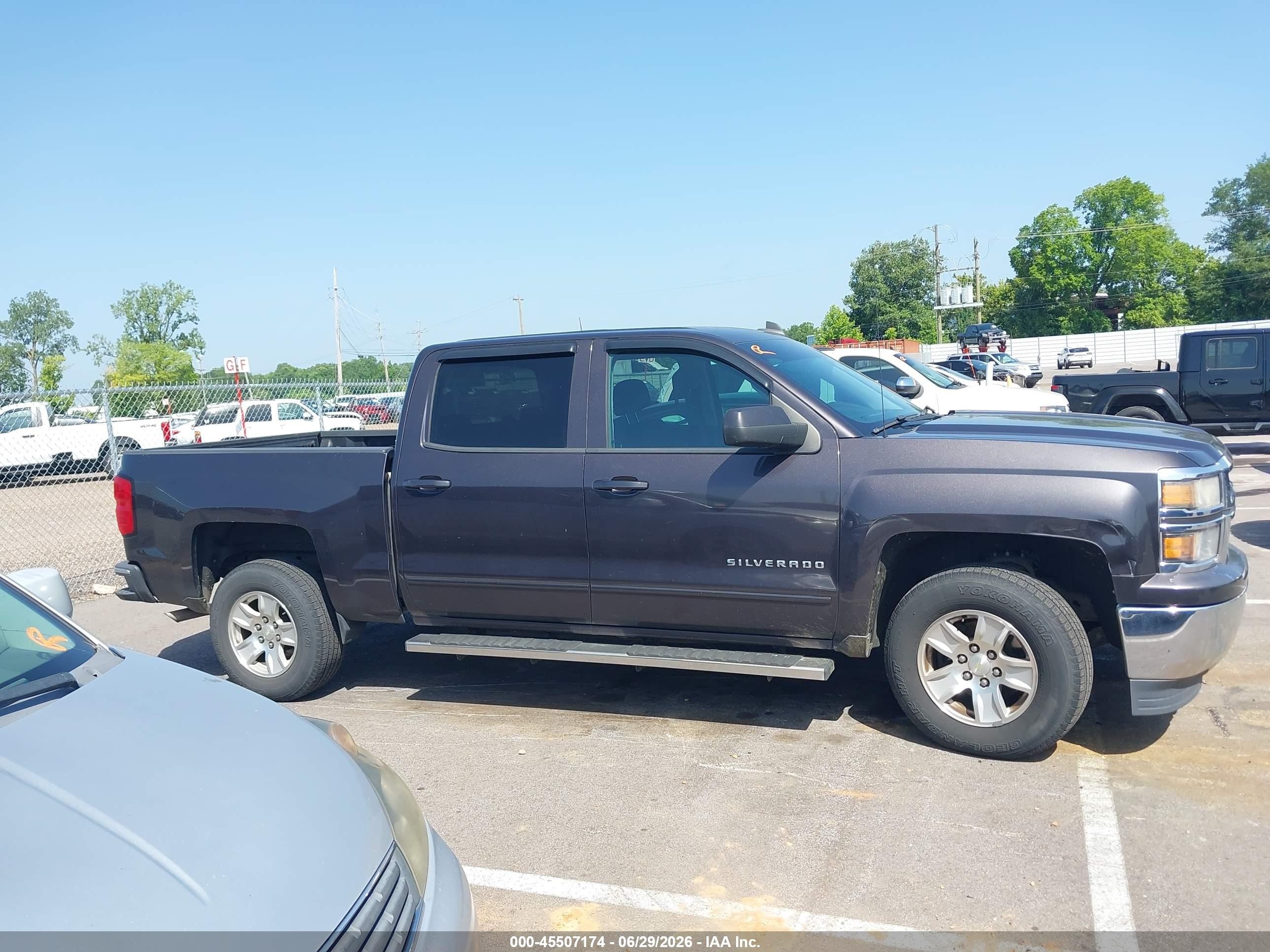 2015 Chevrolet Silverado 1500 Lt Gray vin: 3GCPCRECXFG114606